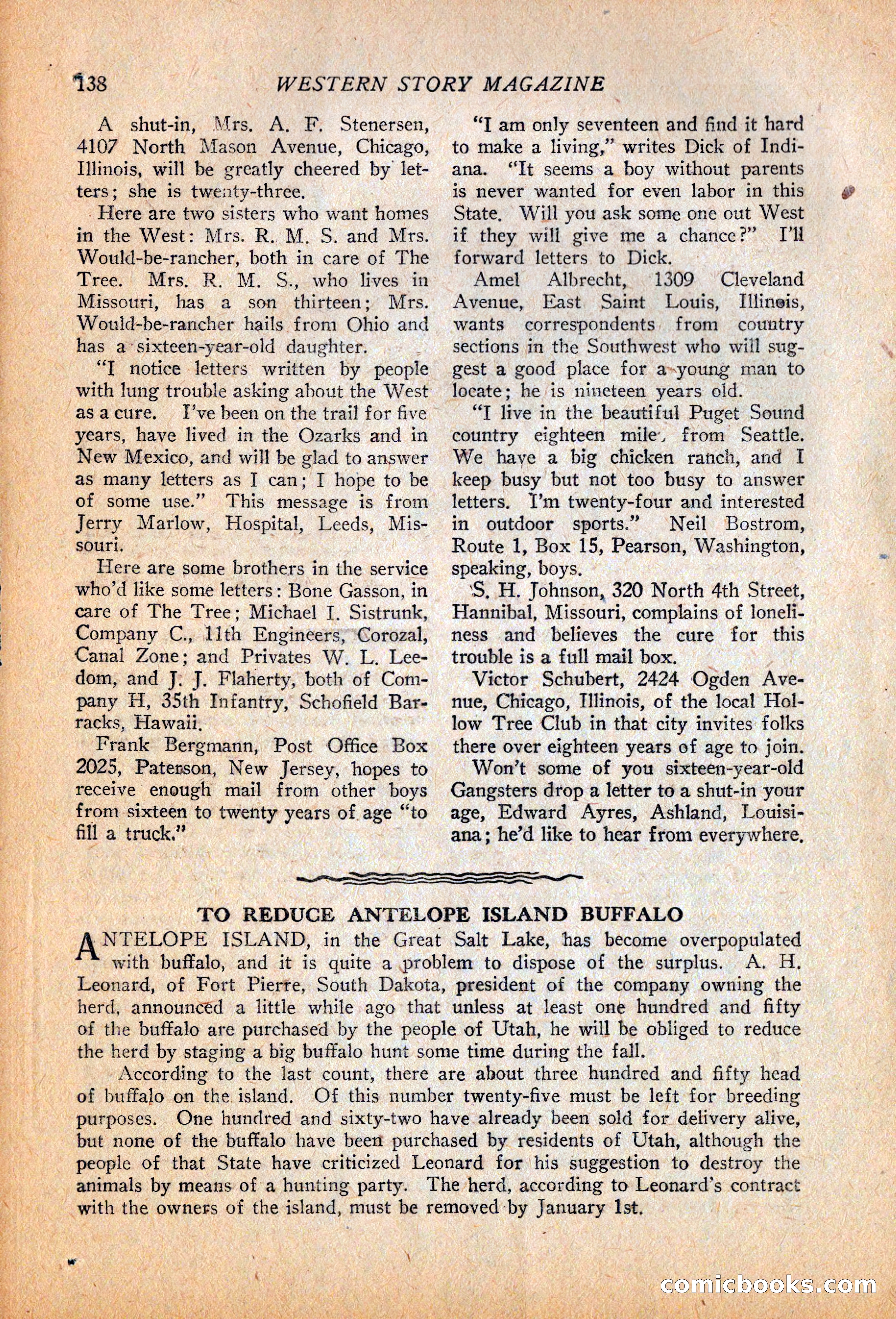 Western Story Magazine, October 2, 1926 — page 140 of 172