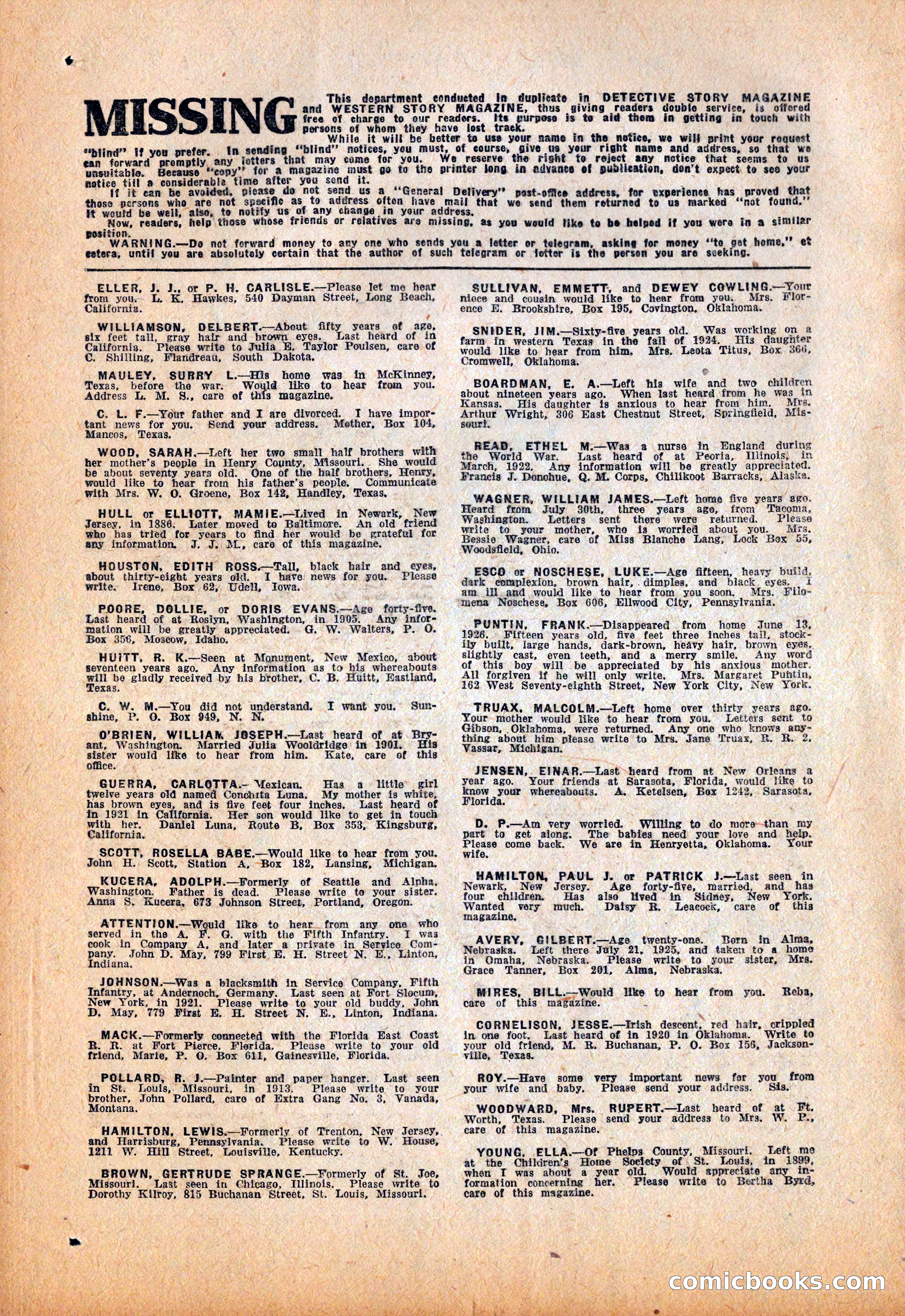 Western Story Magazine, October 2, 1926 — page 144 of 172