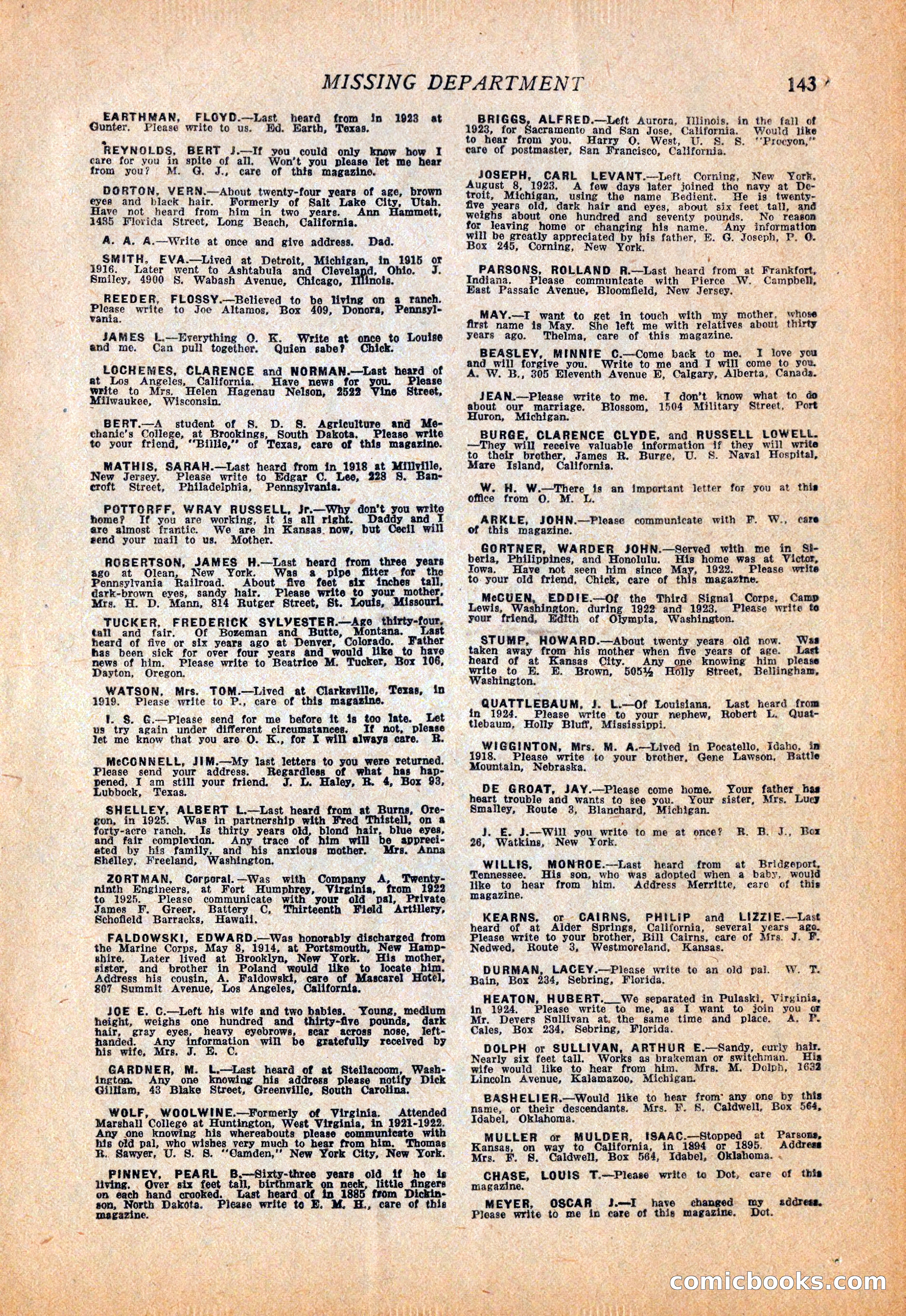 Western Story Magazine, October 2, 1926 — page 145 of 172