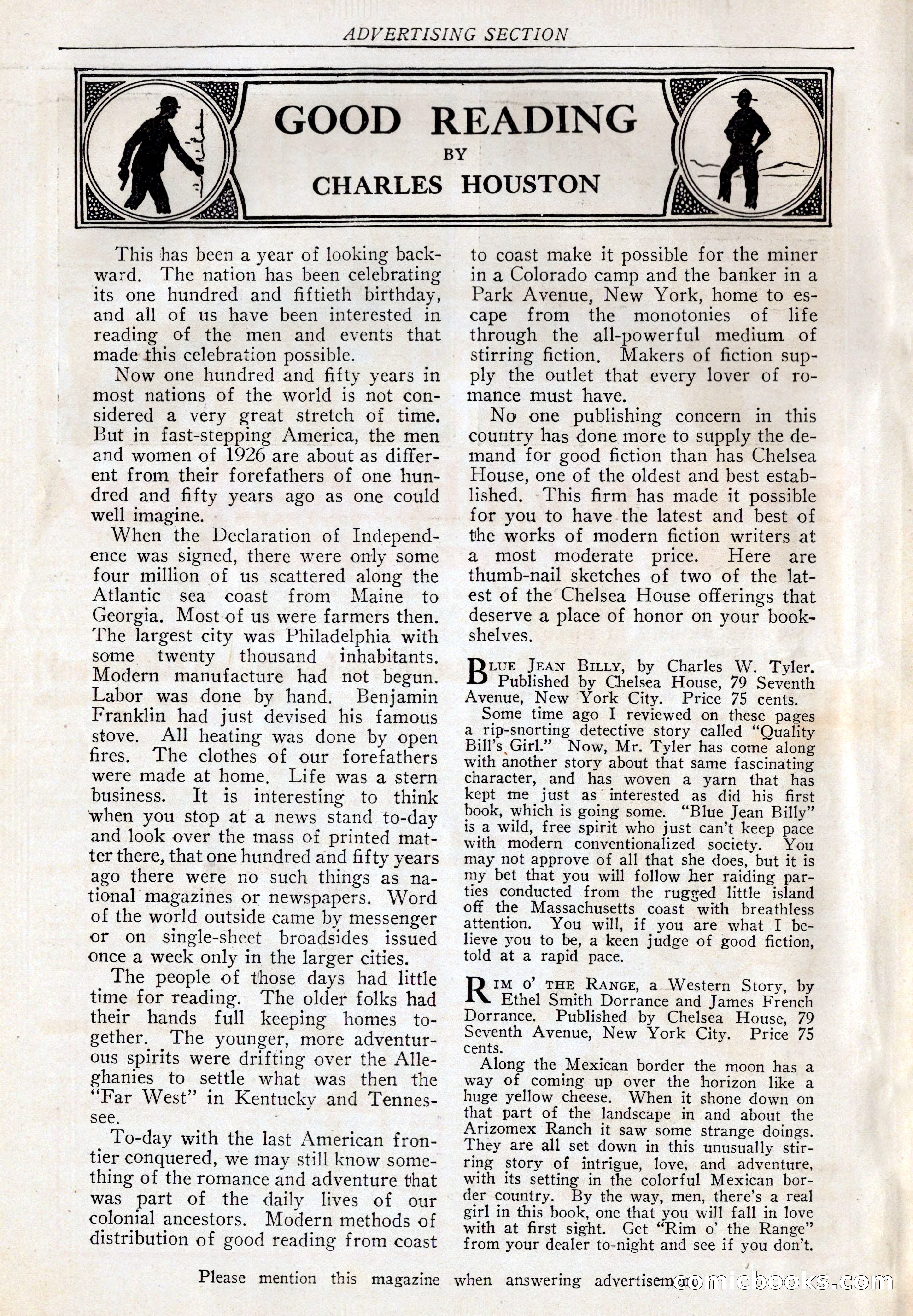 Western Story Magazine, October 2, 1926 — page 152 of 172
