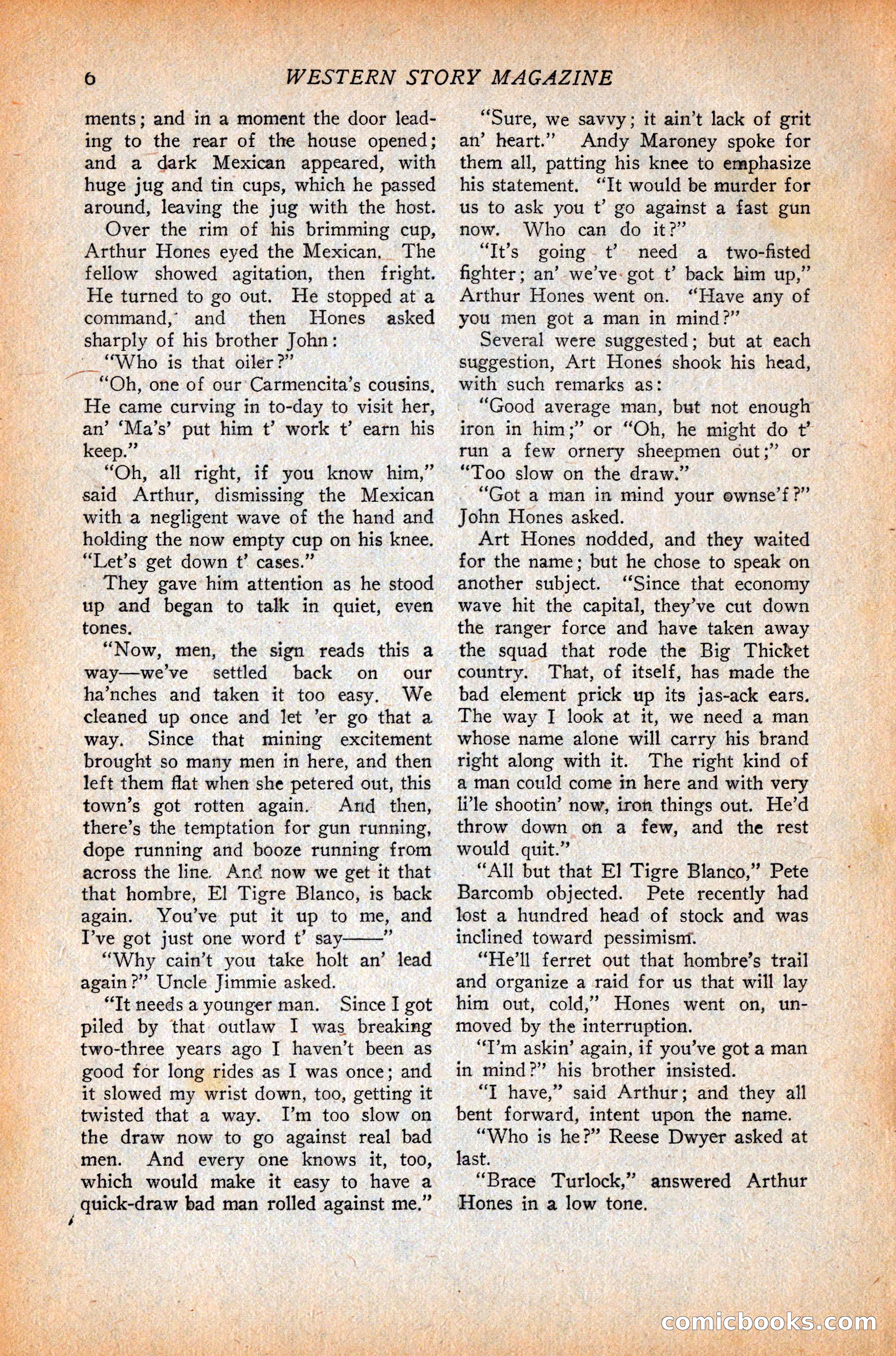 Western Story Magazine, October 9, 1926 — page 8 of 148