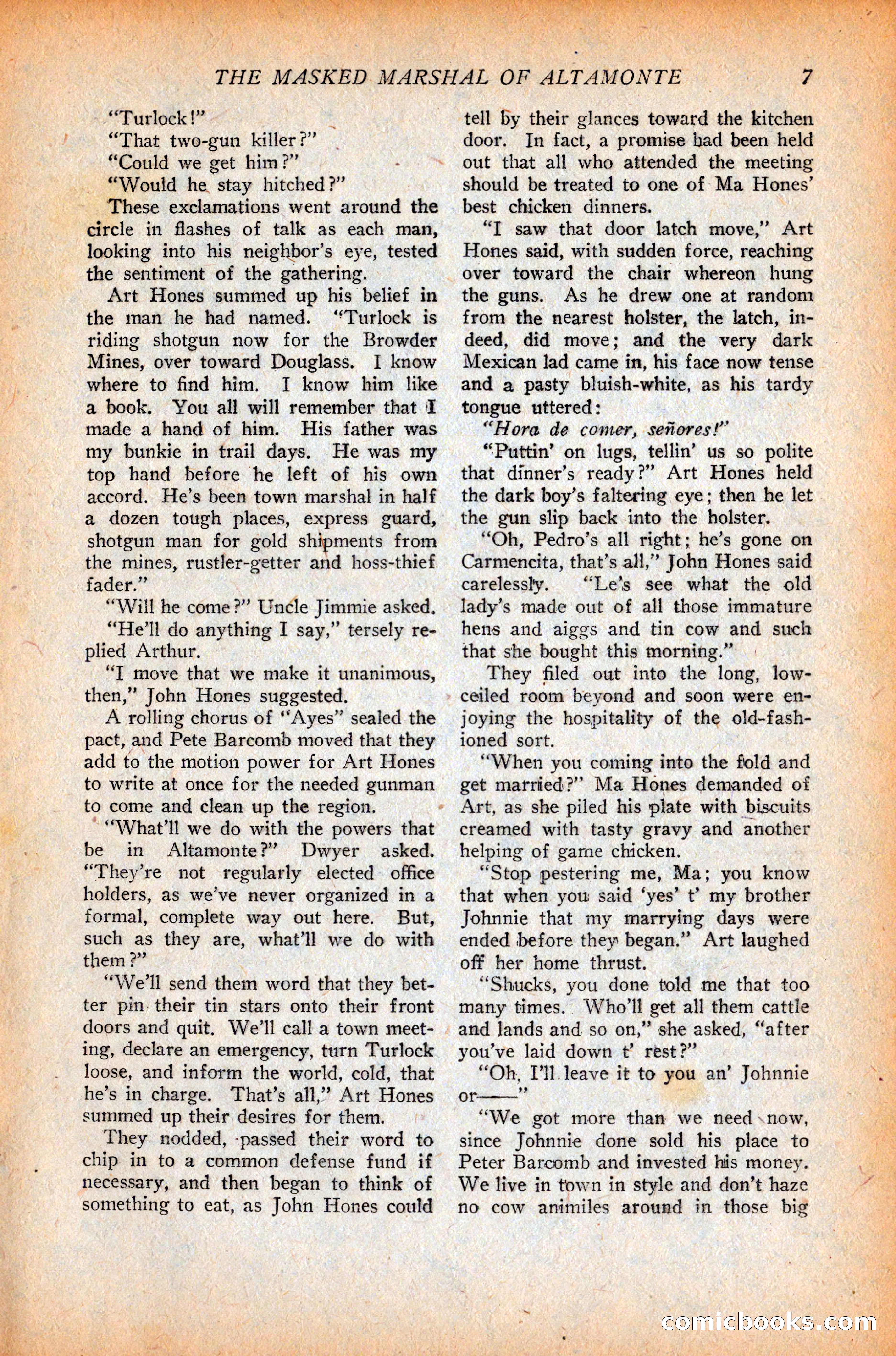 Western Story Magazine, October 9, 1926 — page 9 of 148
