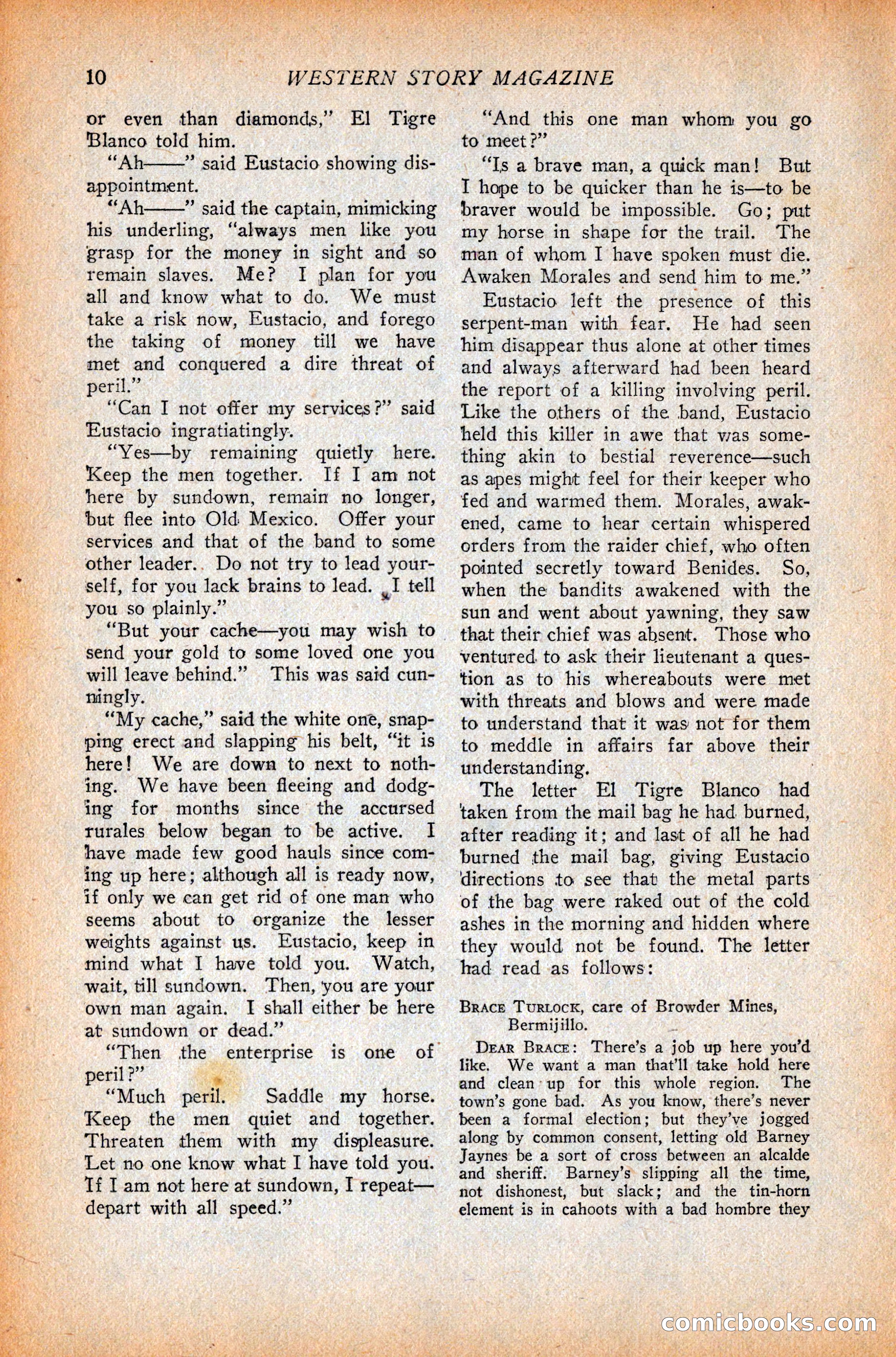 Western Story Magazine, October 9, 1926 — page 12 of 148