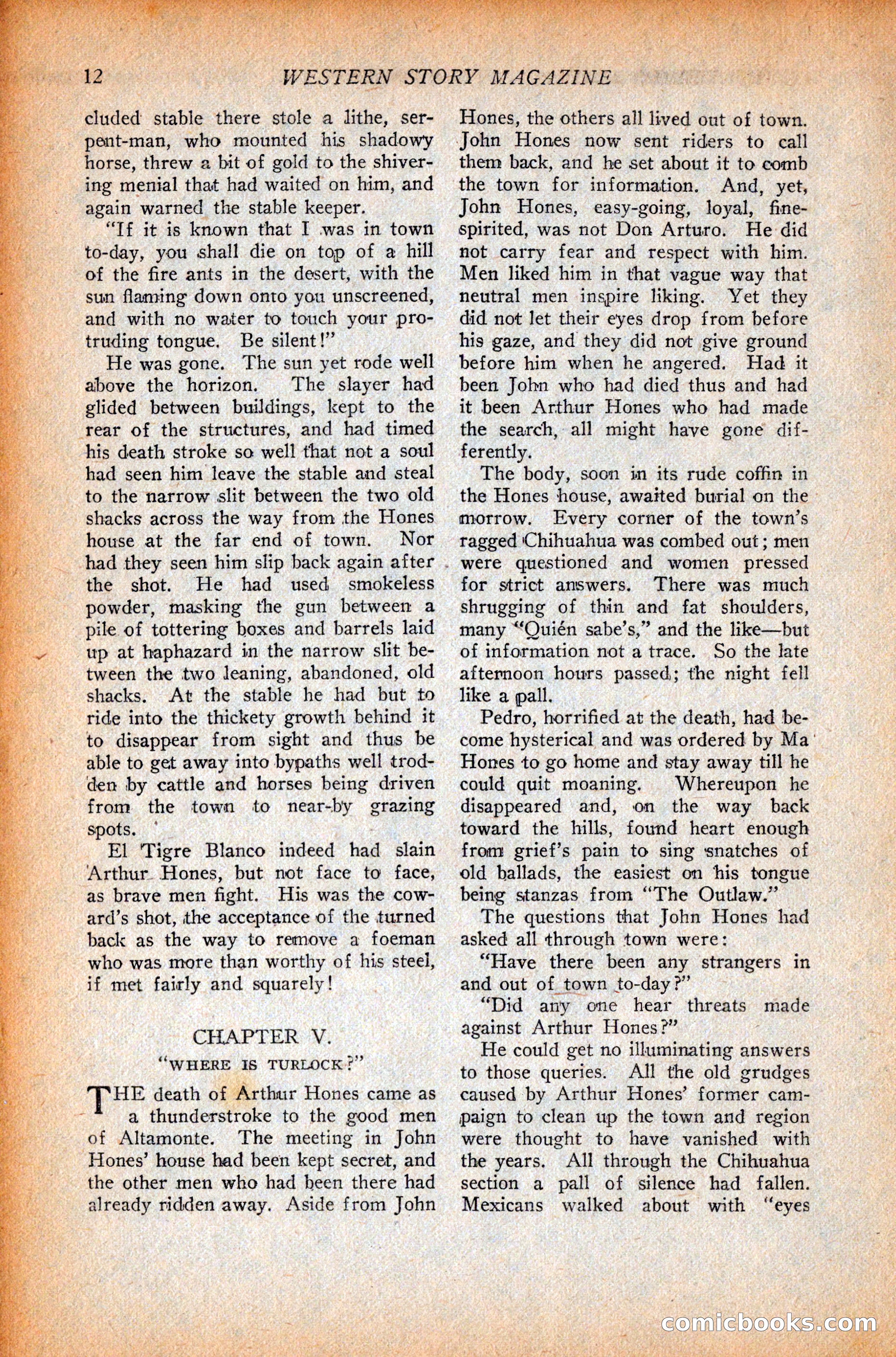 Western Story Magazine, October 9, 1926 — page 14 of 148