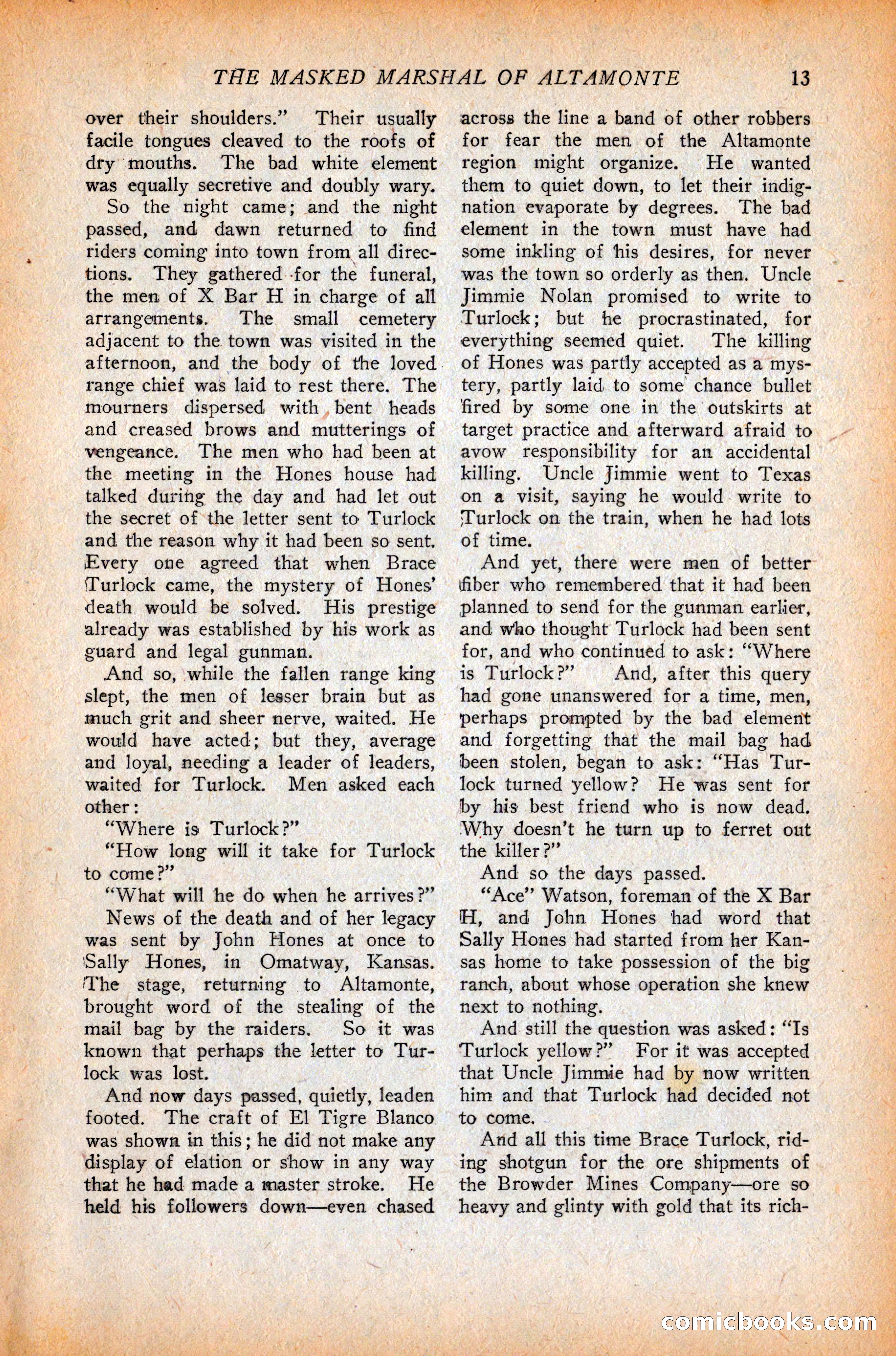 Western Story Magazine, October 9, 1926 — page 15 of 148