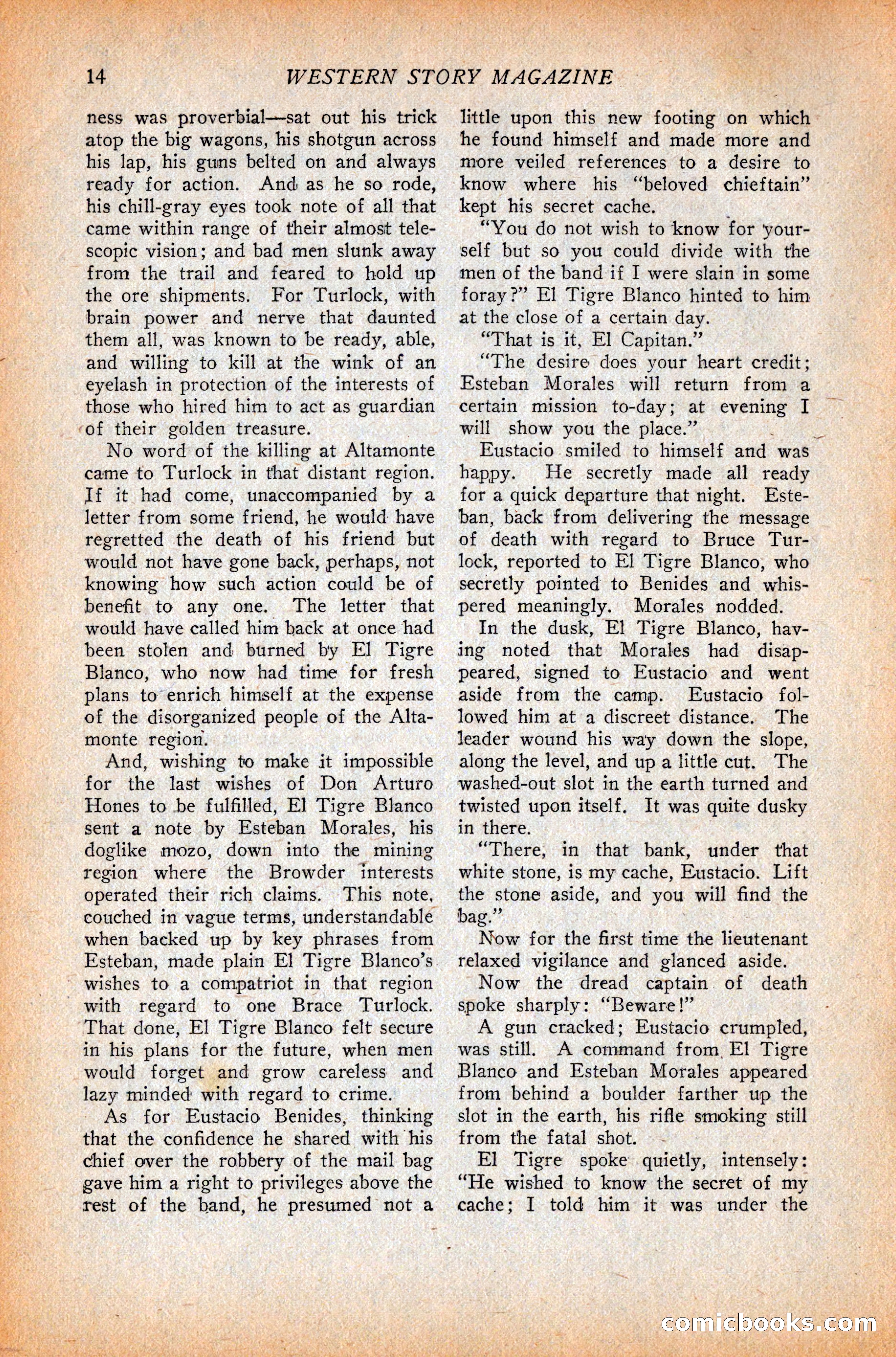 Western Story Magazine, October 9, 1926 — page 16 of 148
