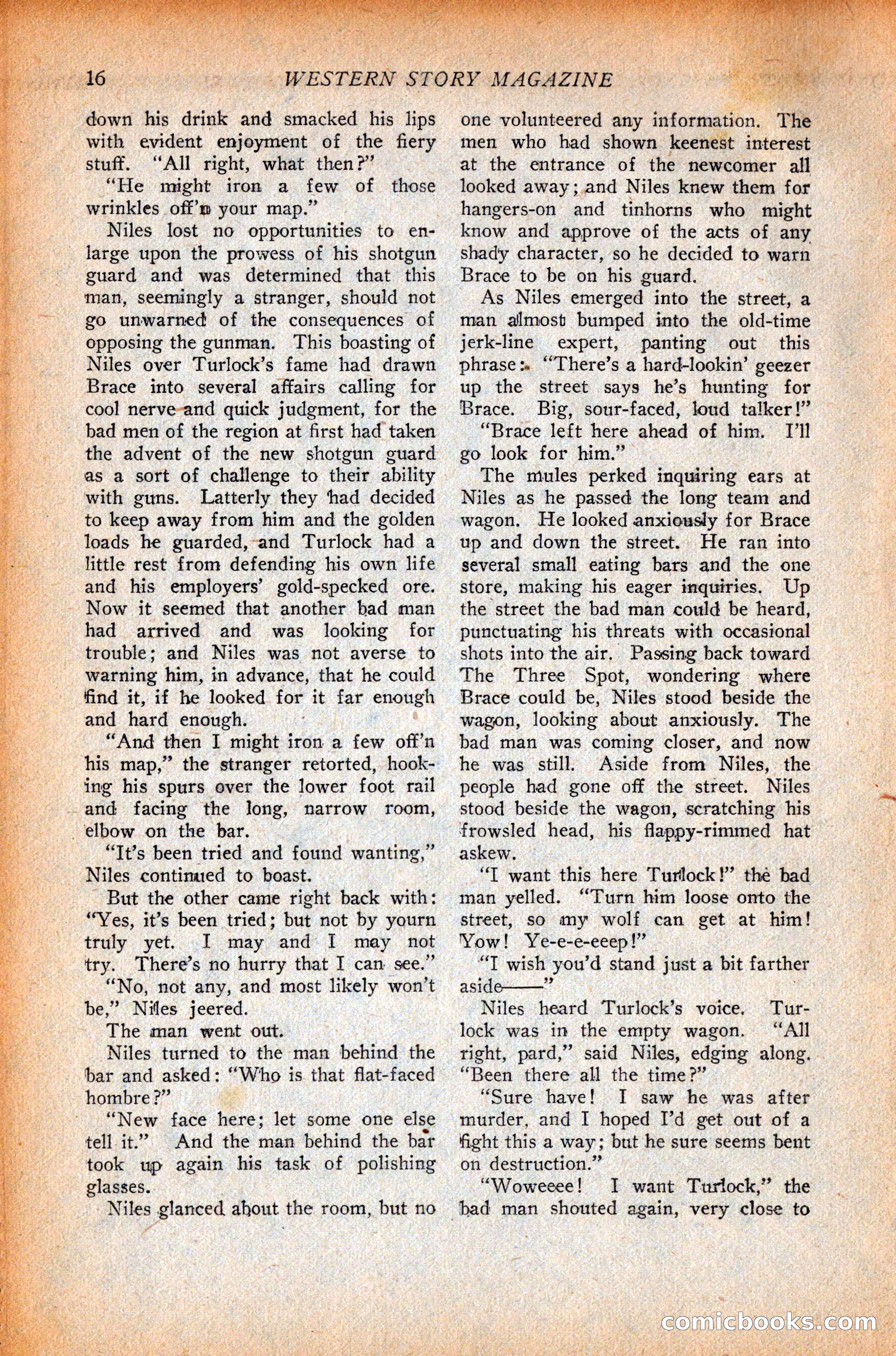 Western Story Magazine, October 9, 1926 — page 18 of 148