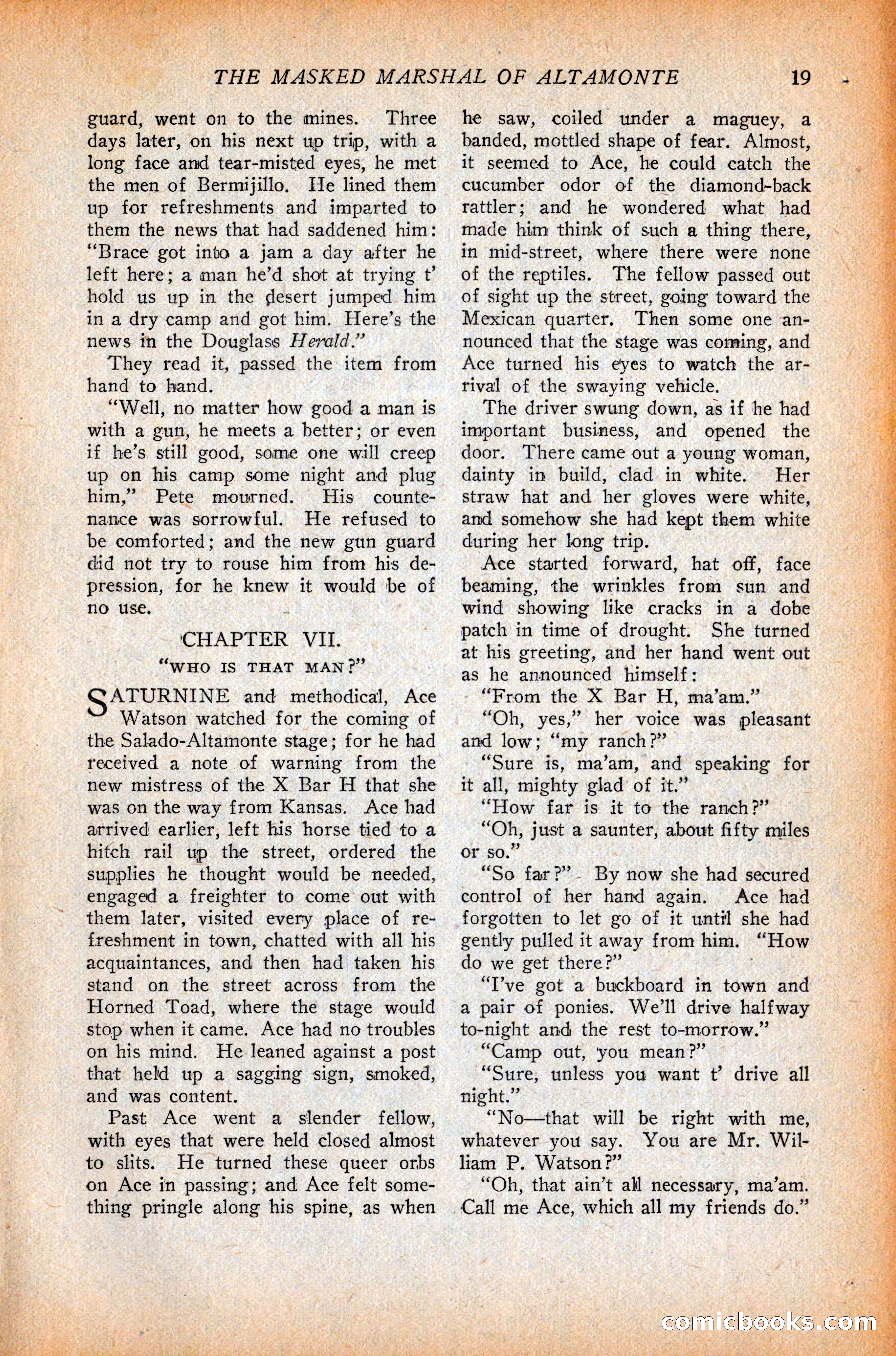 Western Story Magazine, October 9, 1926 — page 21 of 148