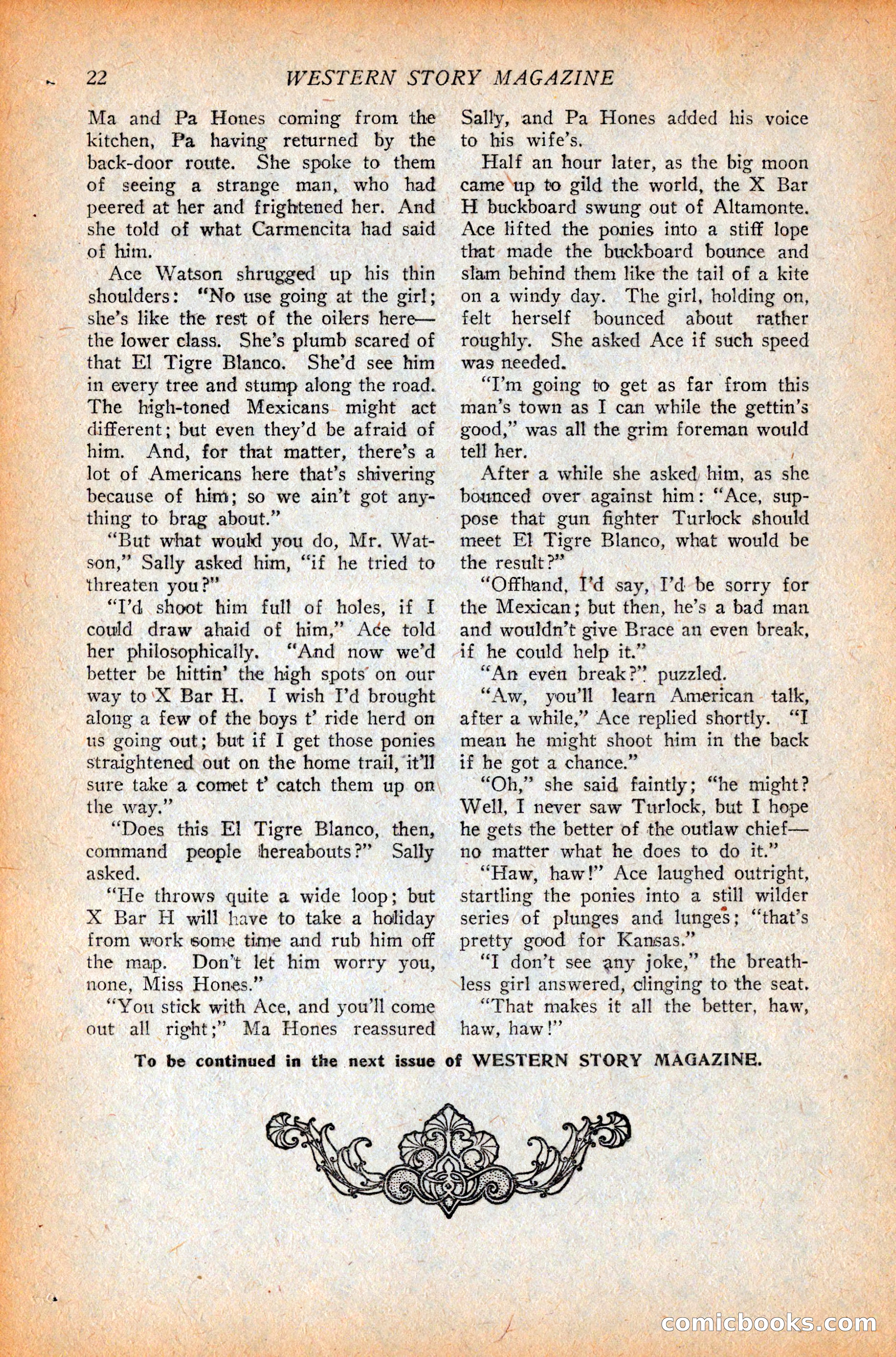 Western Story Magazine, October 9, 1926 — page 24 of 148