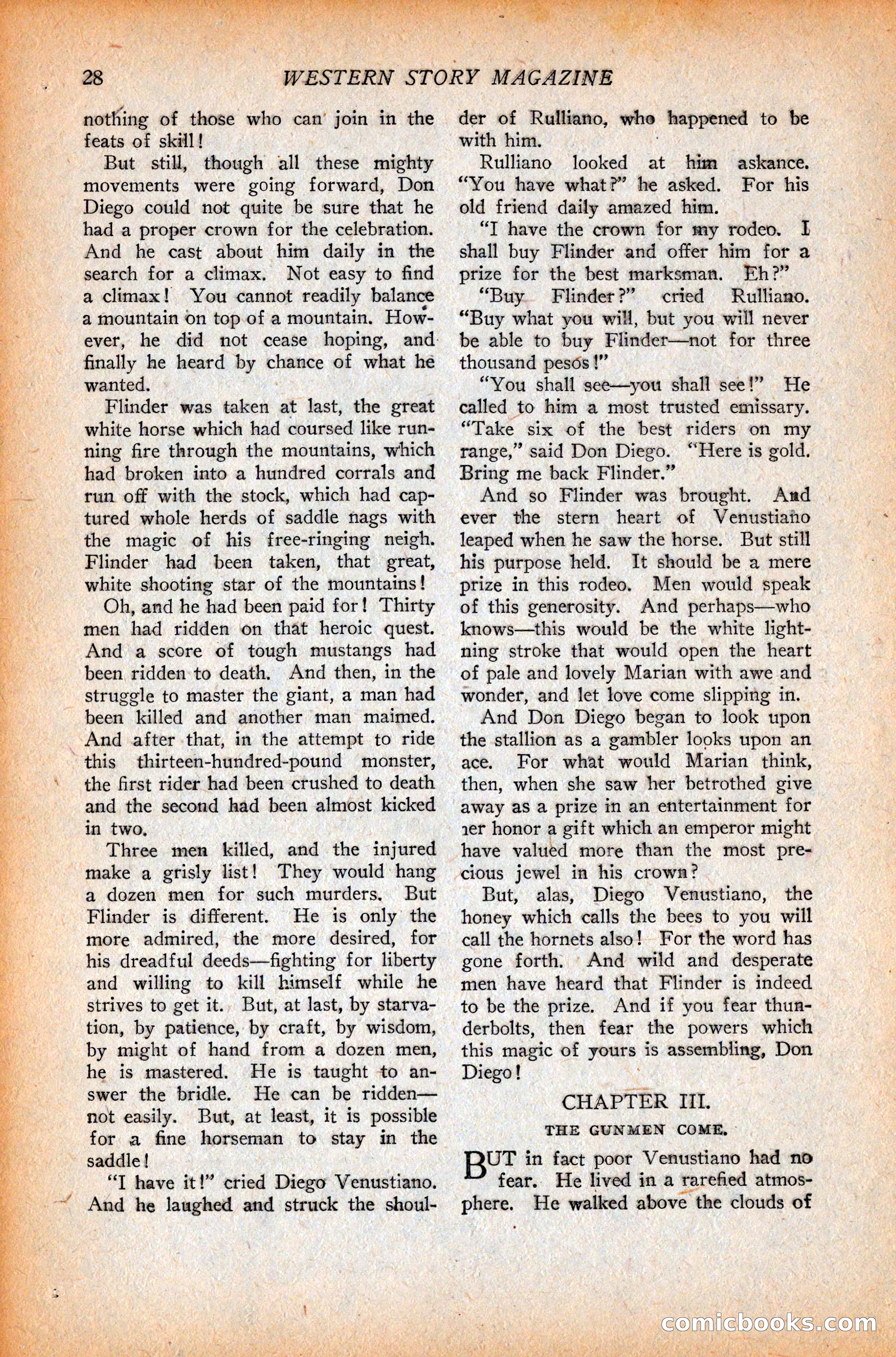 Western Story Magazine, October 9, 1926 — page 30 of 148