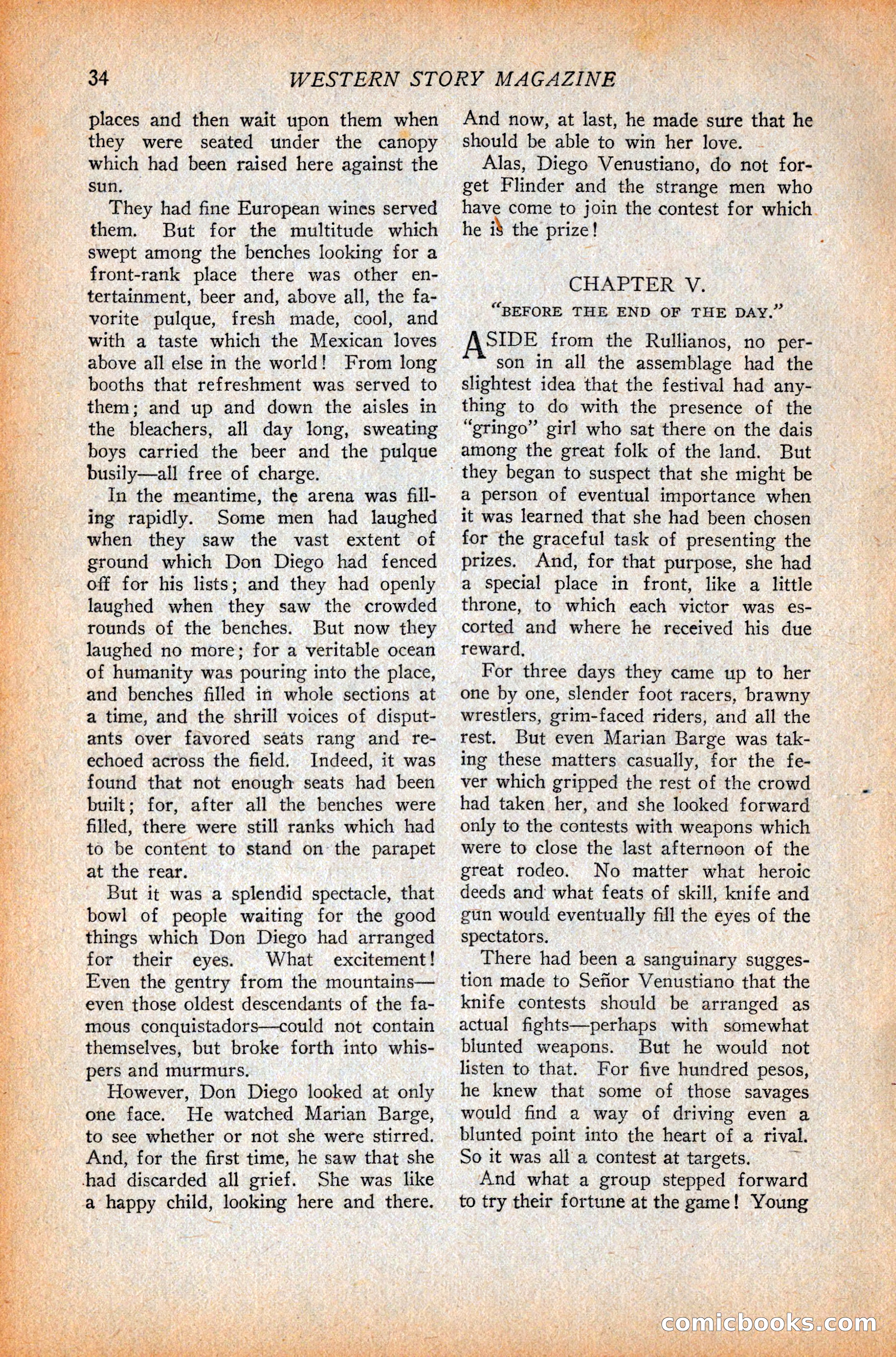 Western Story Magazine, October 9, 1926 — page 36 of 148