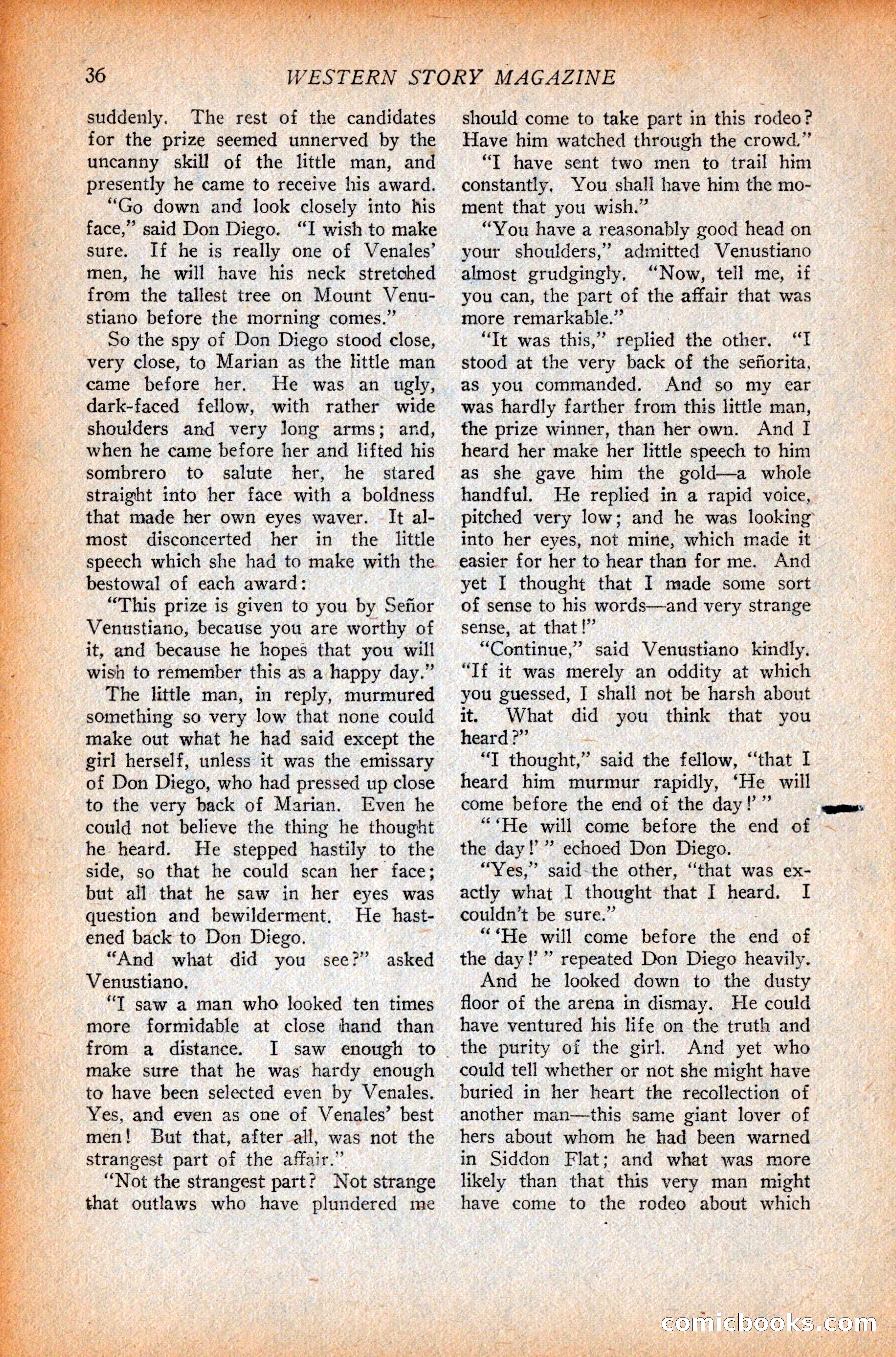 Western Story Magazine, October 9, 1926 — page 38 of 148