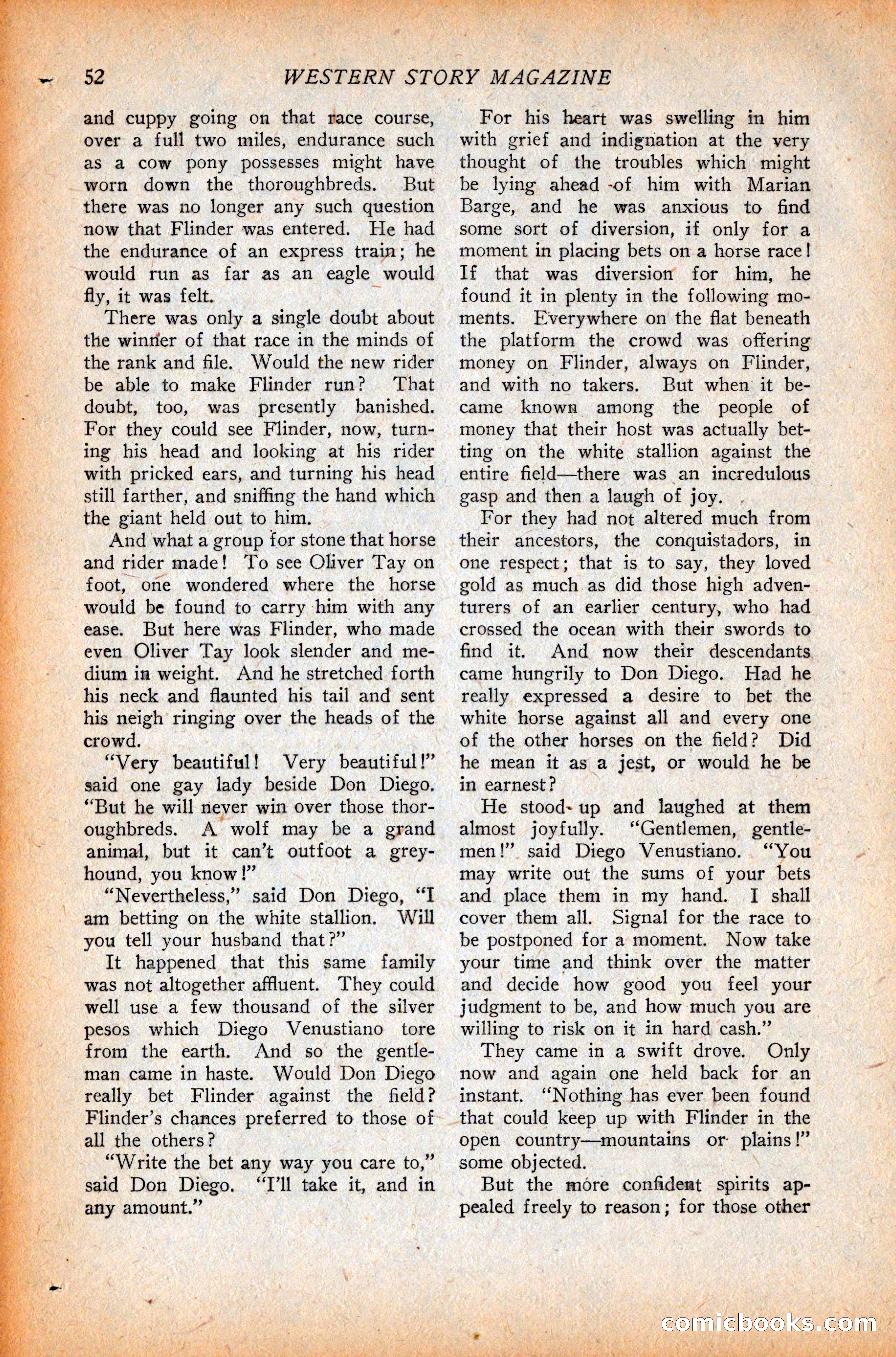 Western Story Magazine, October 9, 1926 — page 54 of 148