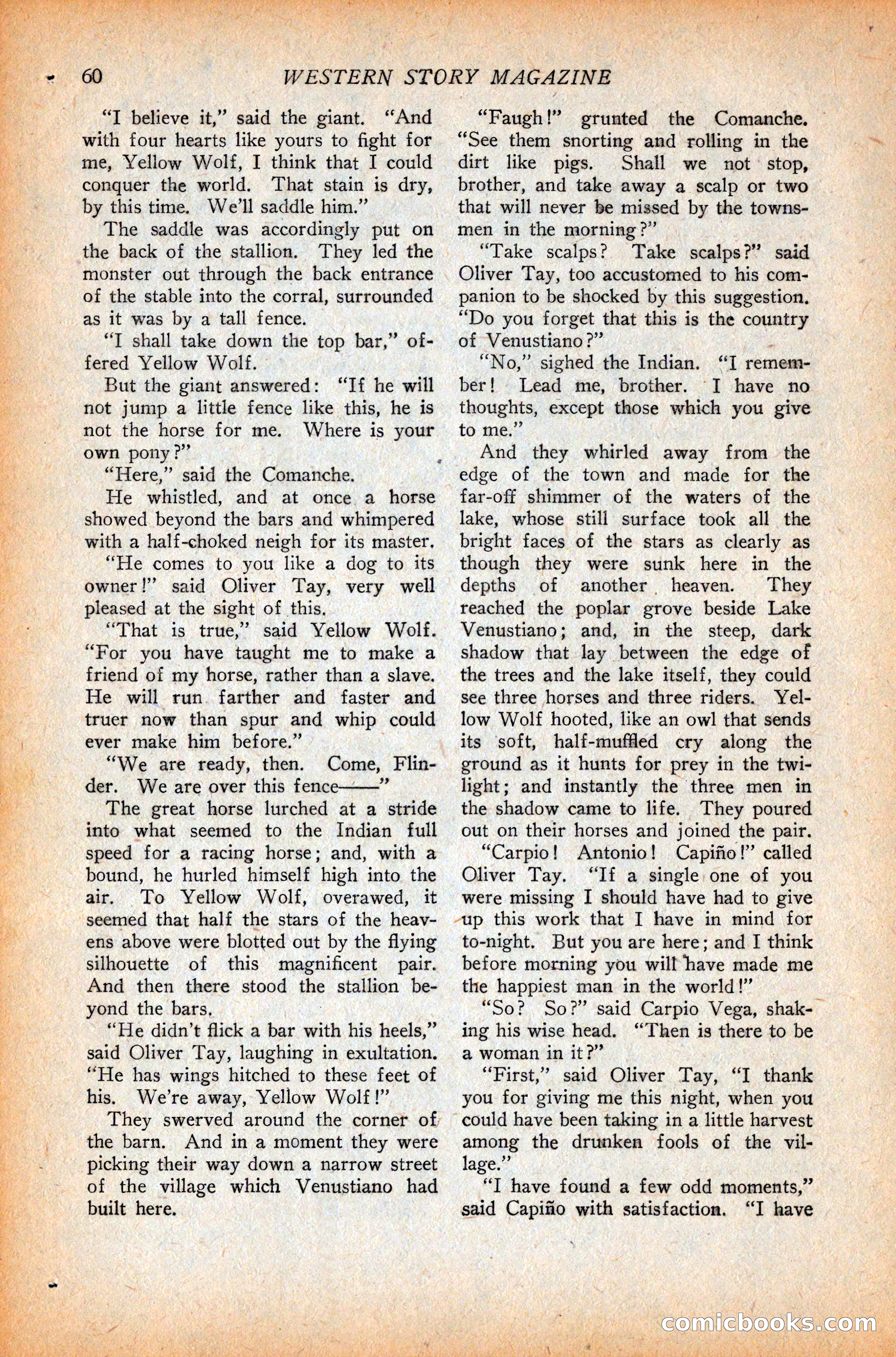 Western Story Magazine, October 9, 1926 — page 62 of 148