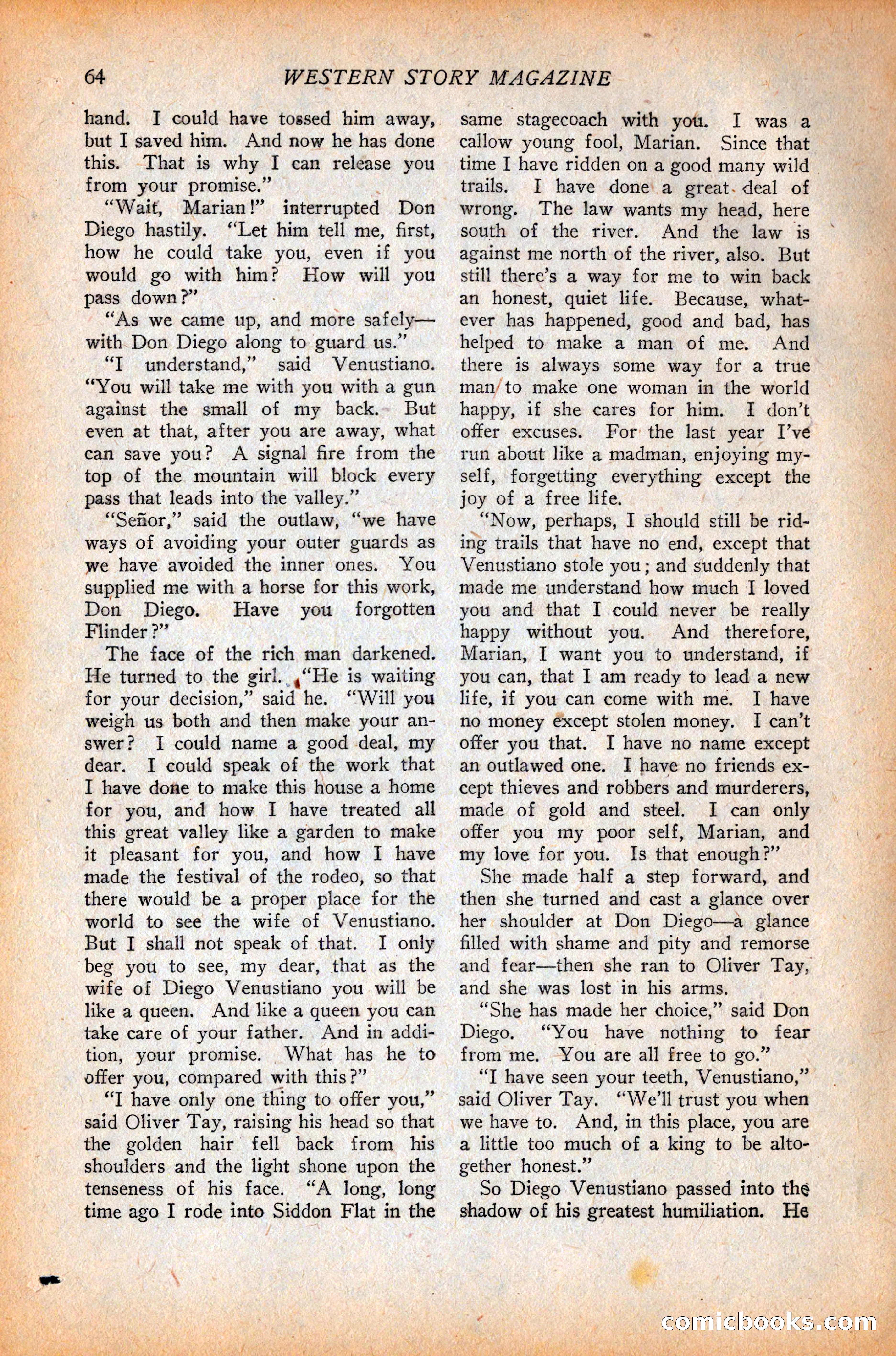 Western Story Magazine, October 9, 1926 — page 66 of 148