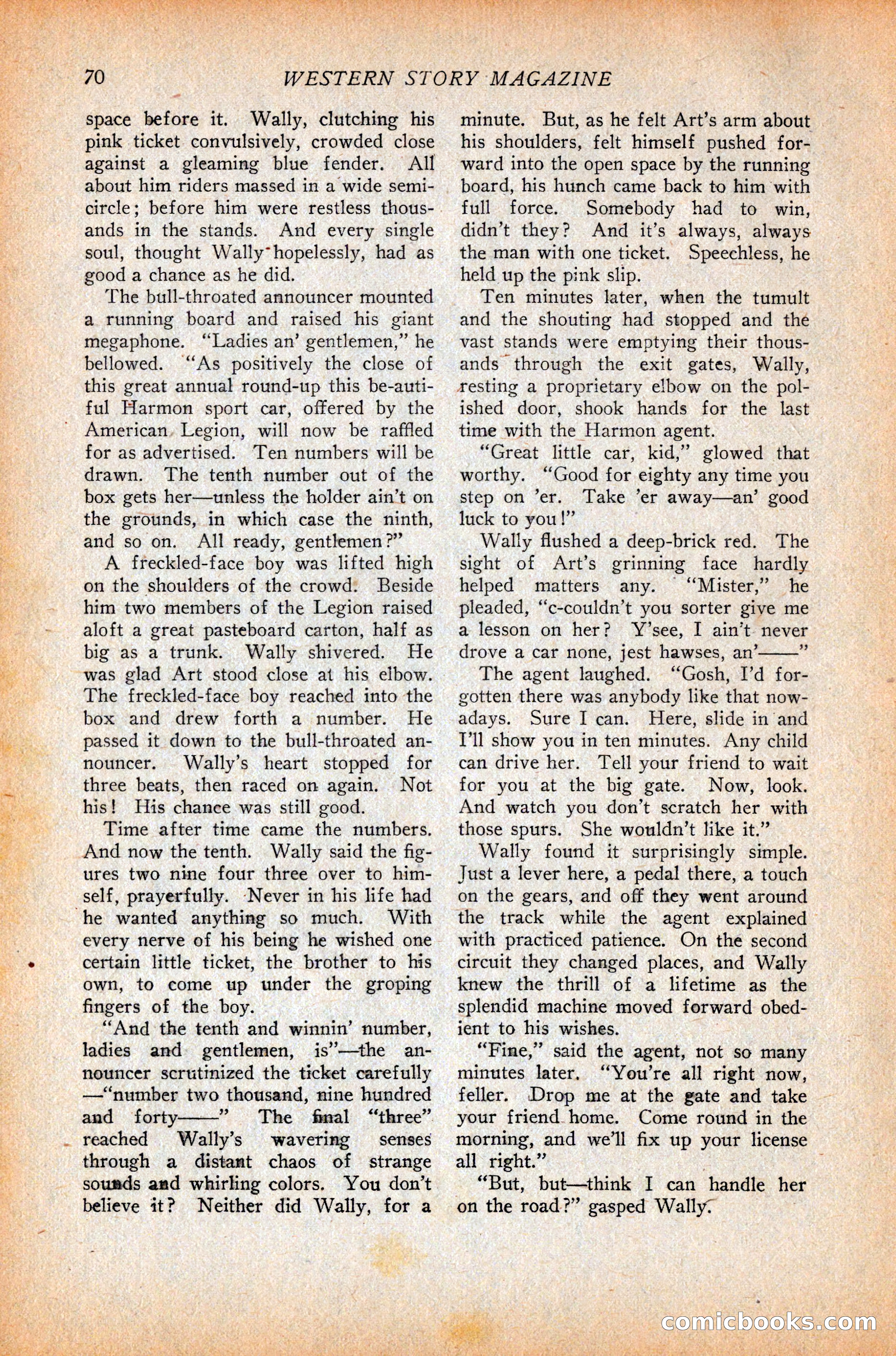 Western Story Magazine, October 9, 1926 — page 72 of 148