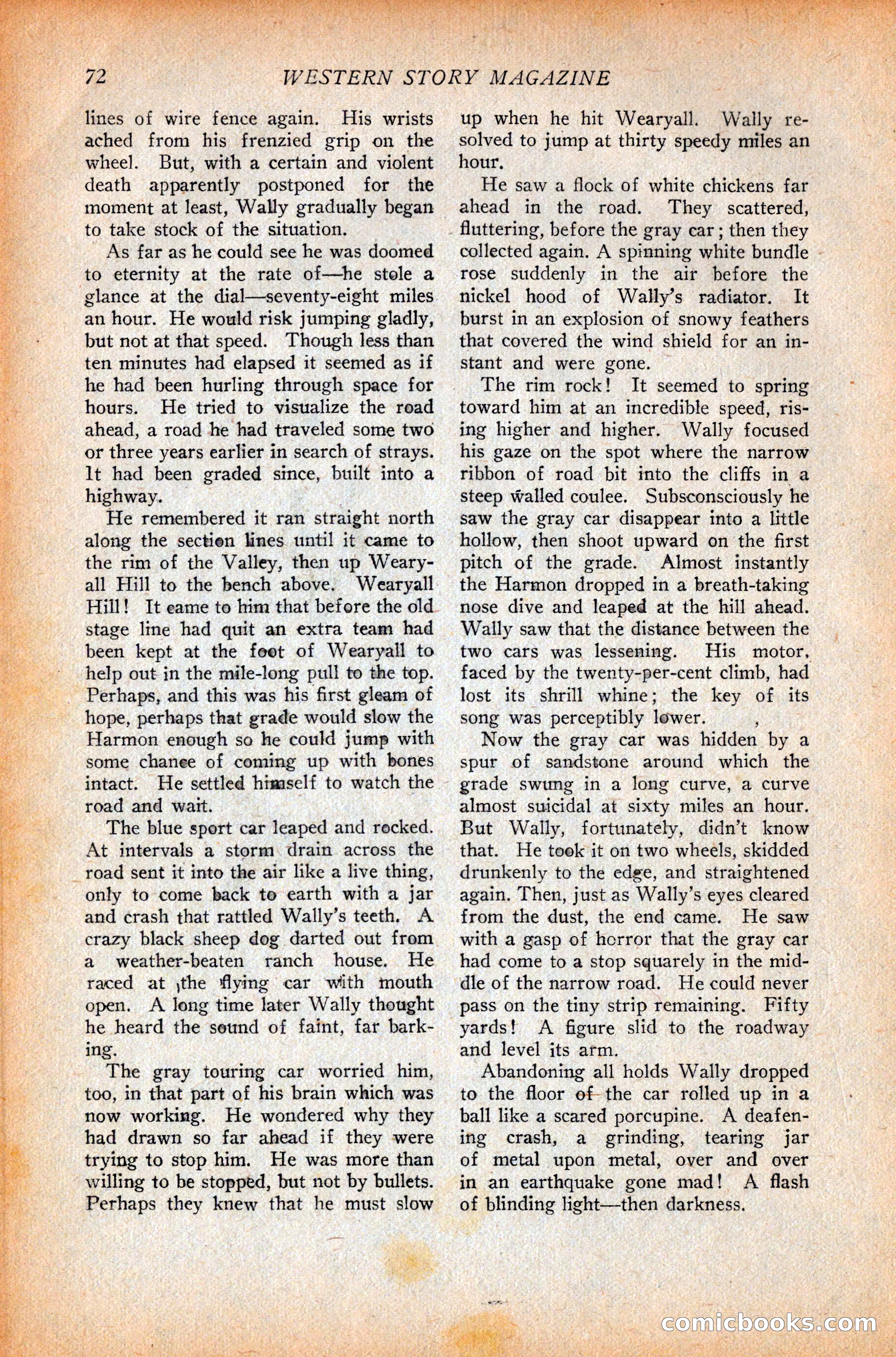 Western Story Magazine, October 9, 1926 — page 74 of 148