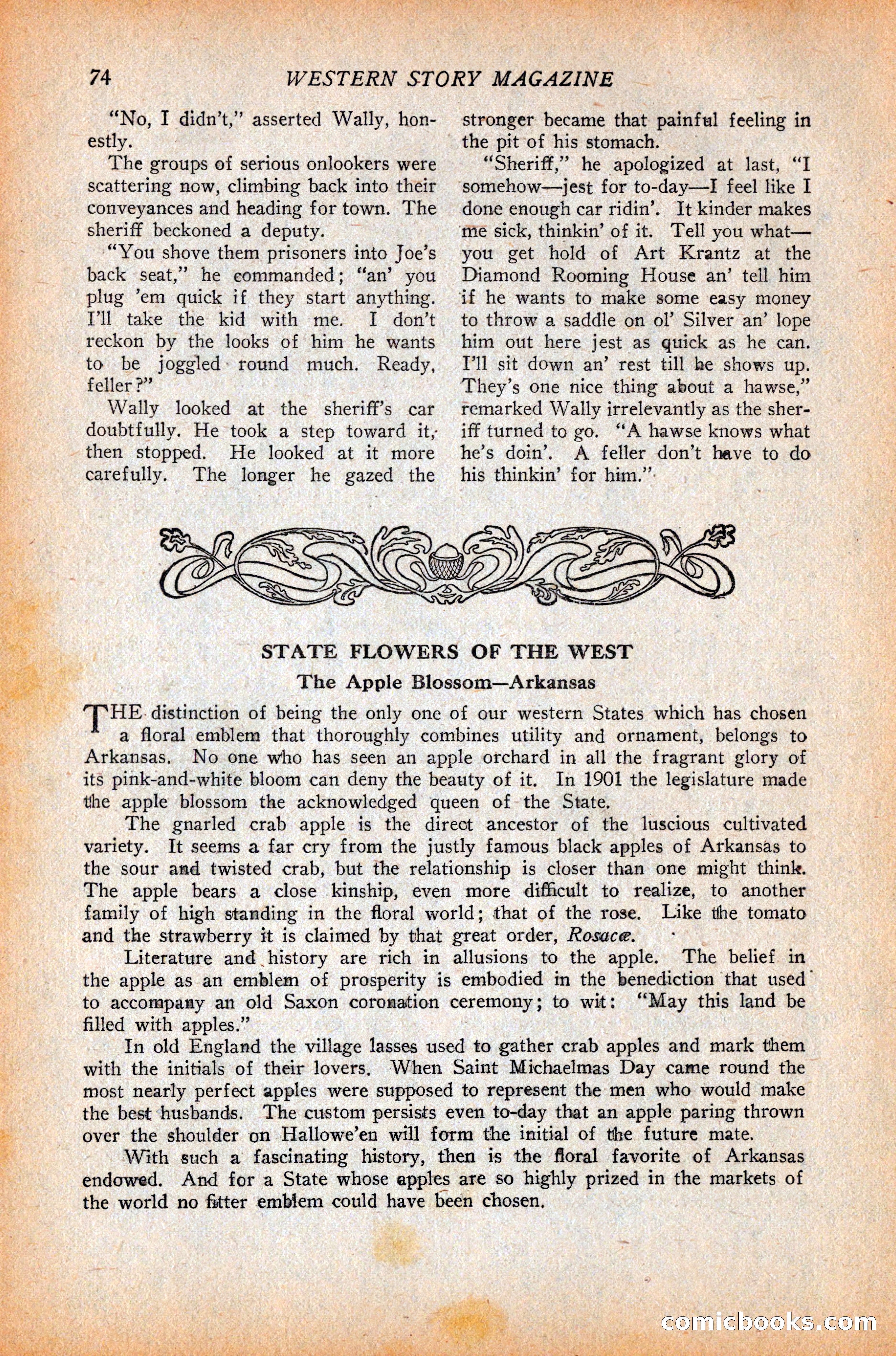 Western Story Magazine, October 9, 1926 — page 76 of 148