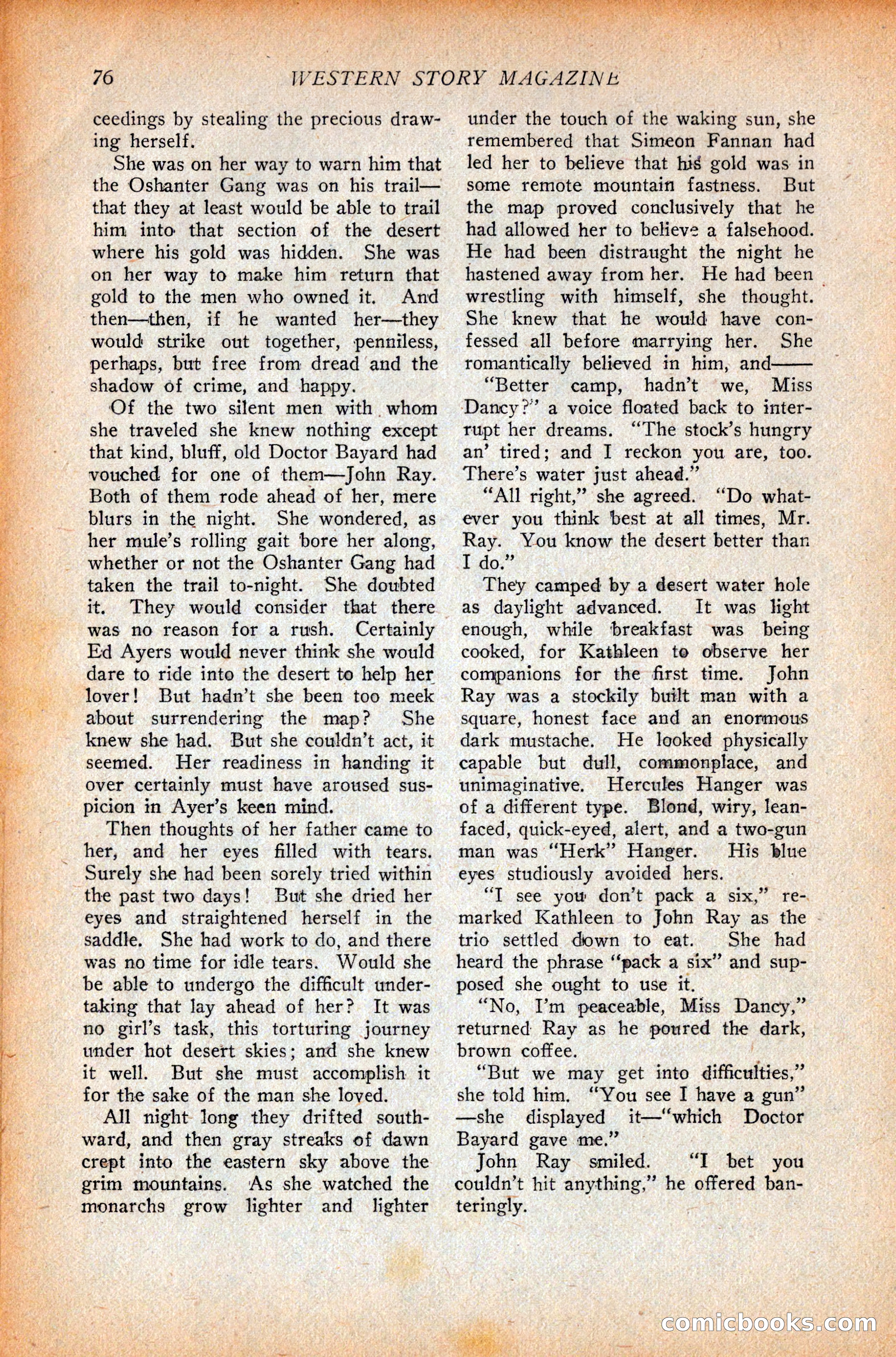Western Story Magazine, October 9, 1926 — page 78 of 148