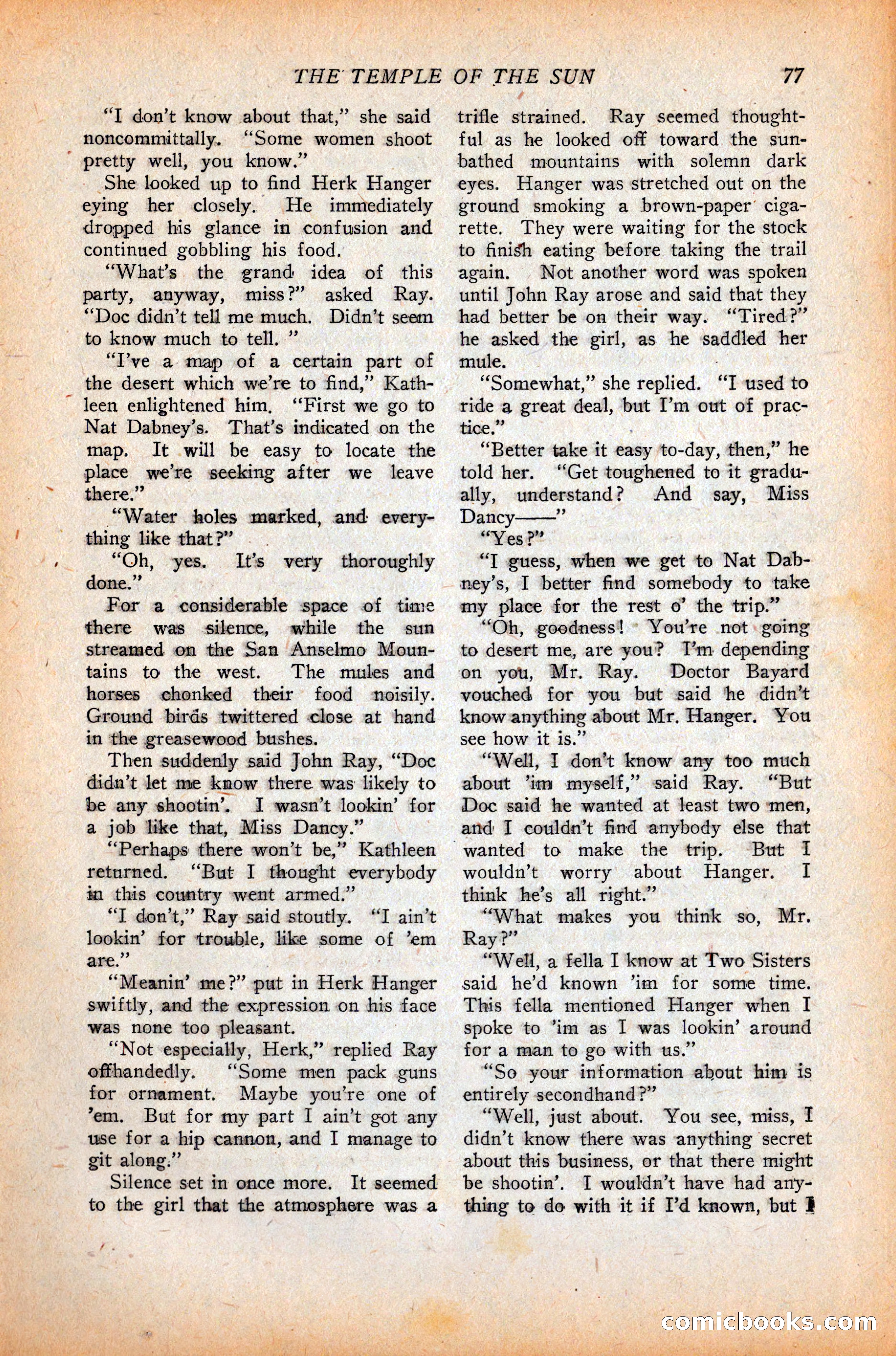 Western Story Magazine, October 9, 1926 — page 79 of 148
