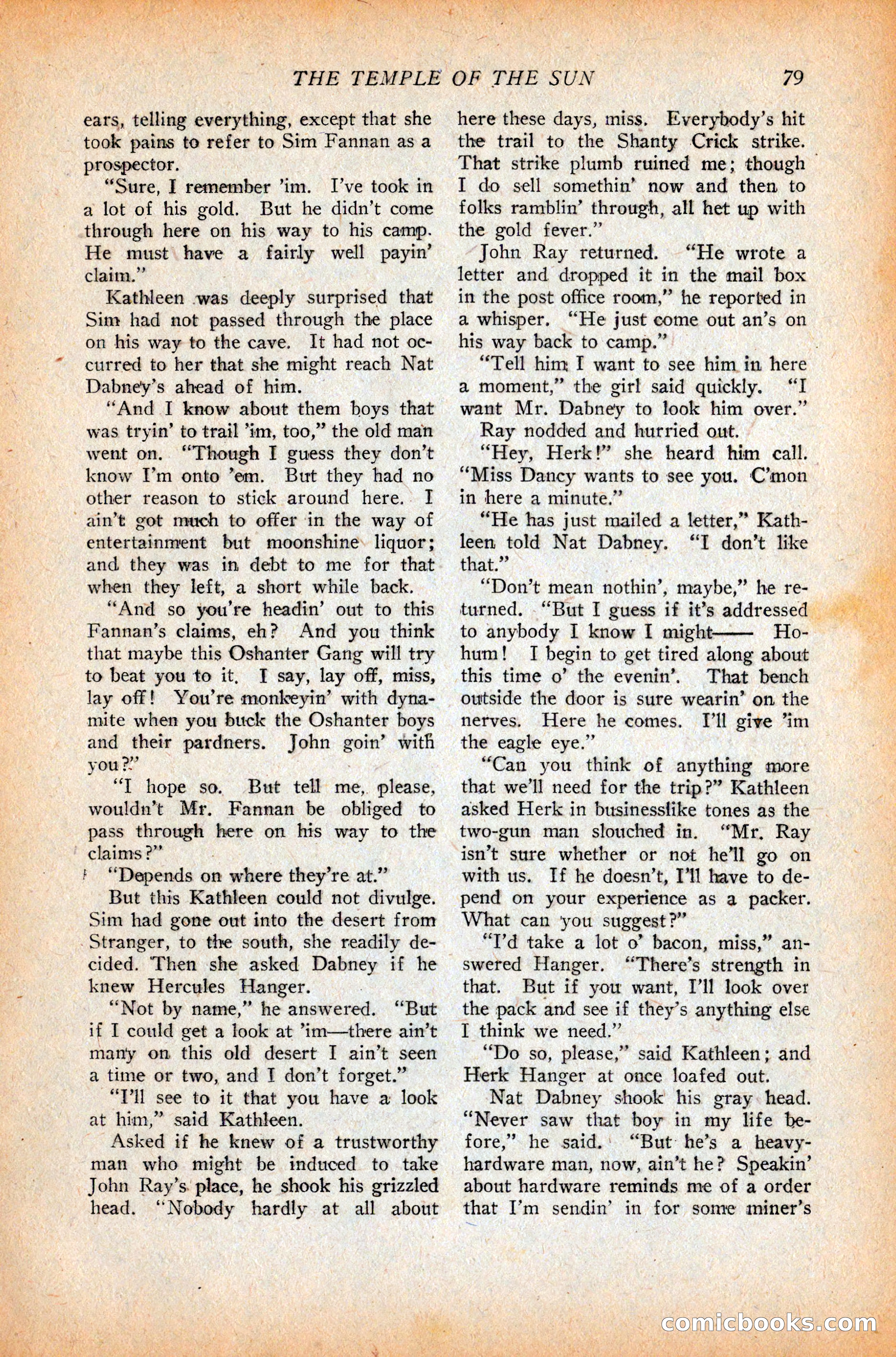 Western Story Magazine, October 9, 1926 — page 81 of 148