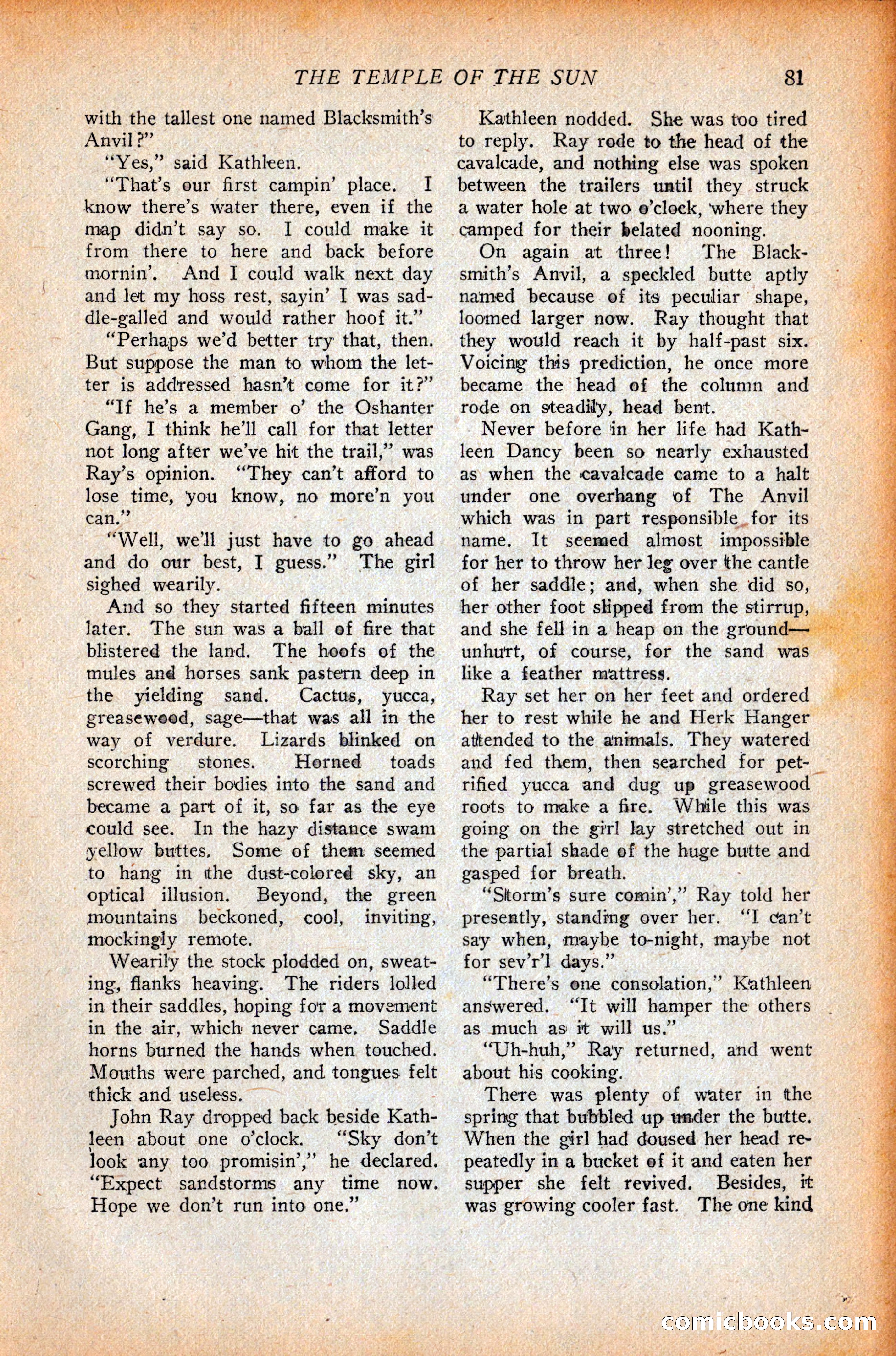 Western Story Magazine, October 9, 1926 — page 83 of 148