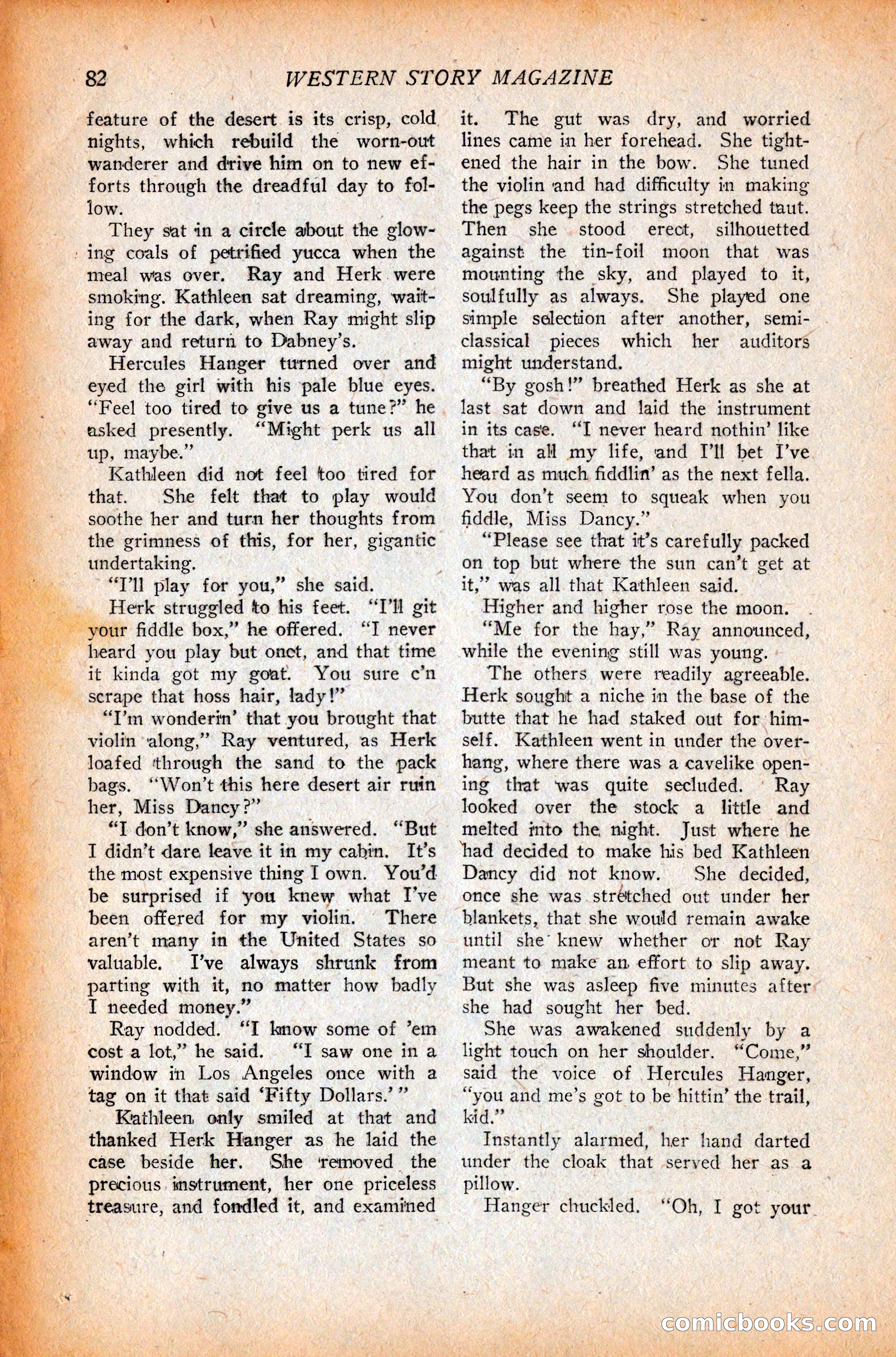 Western Story Magazine, October 9, 1926 — page 84 of 148