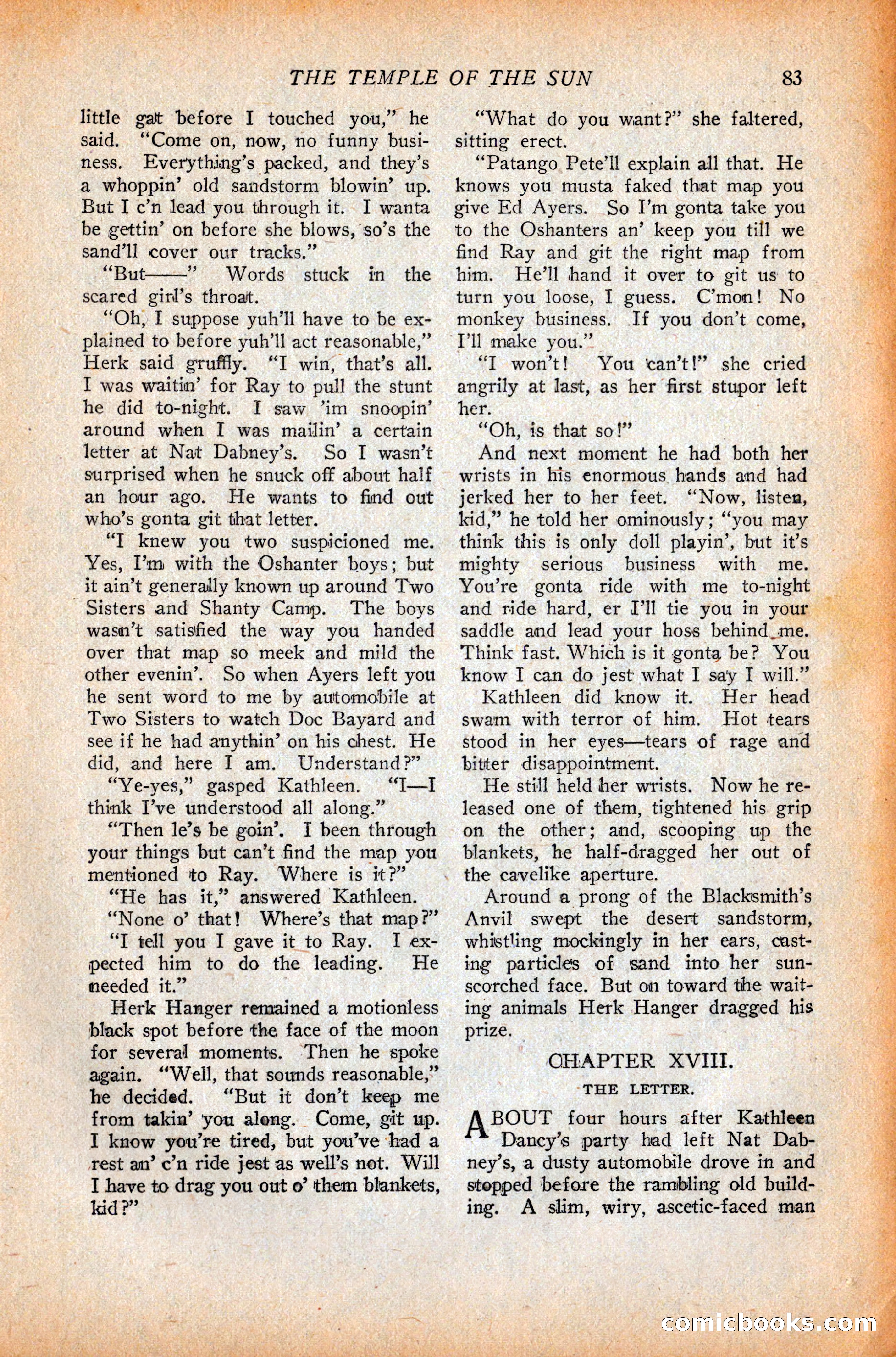 Western Story Magazine, October 9, 1926 — page 85 of 148