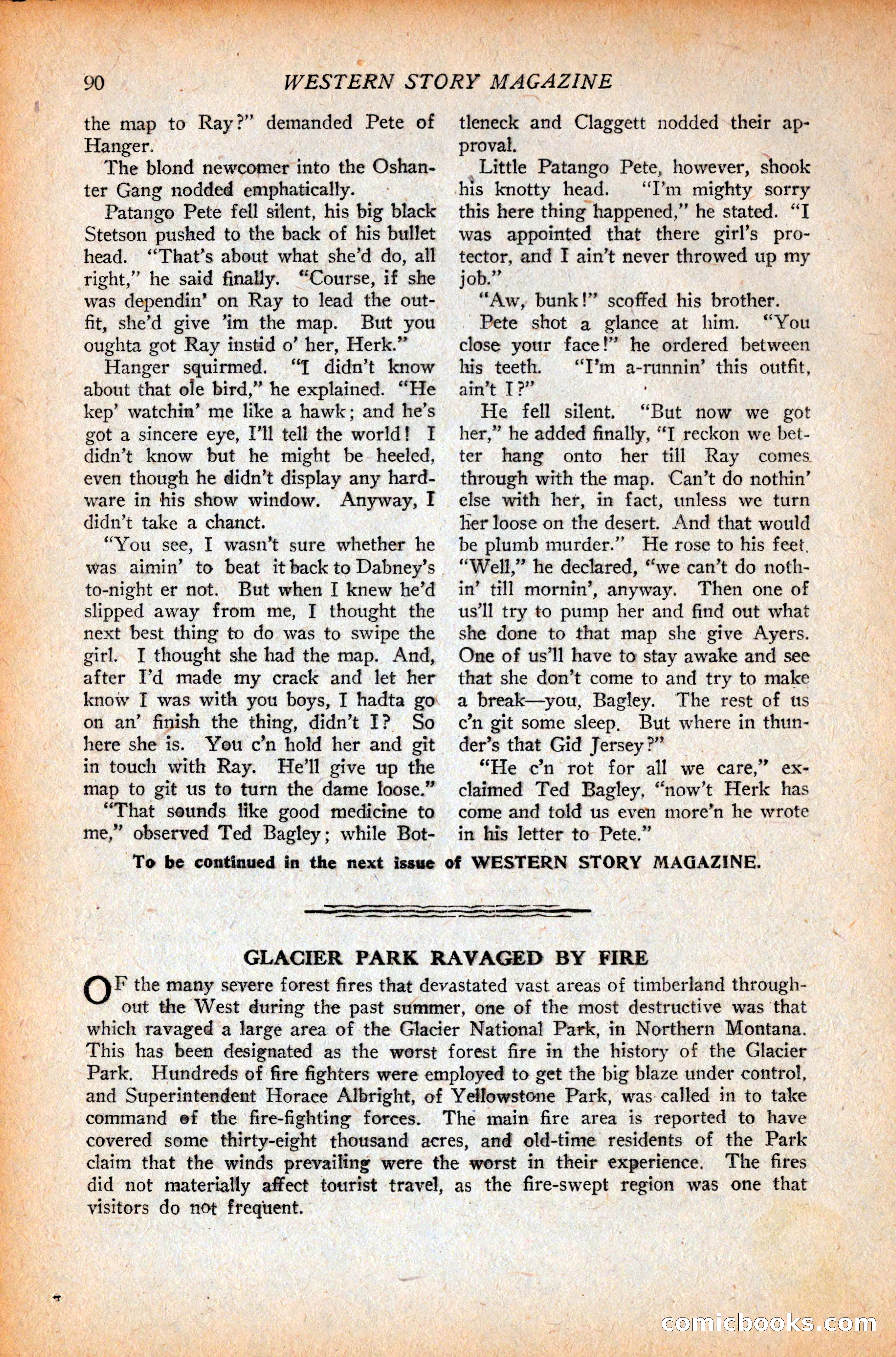 Western Story Magazine, October 9, 1926 — page 92 of 148