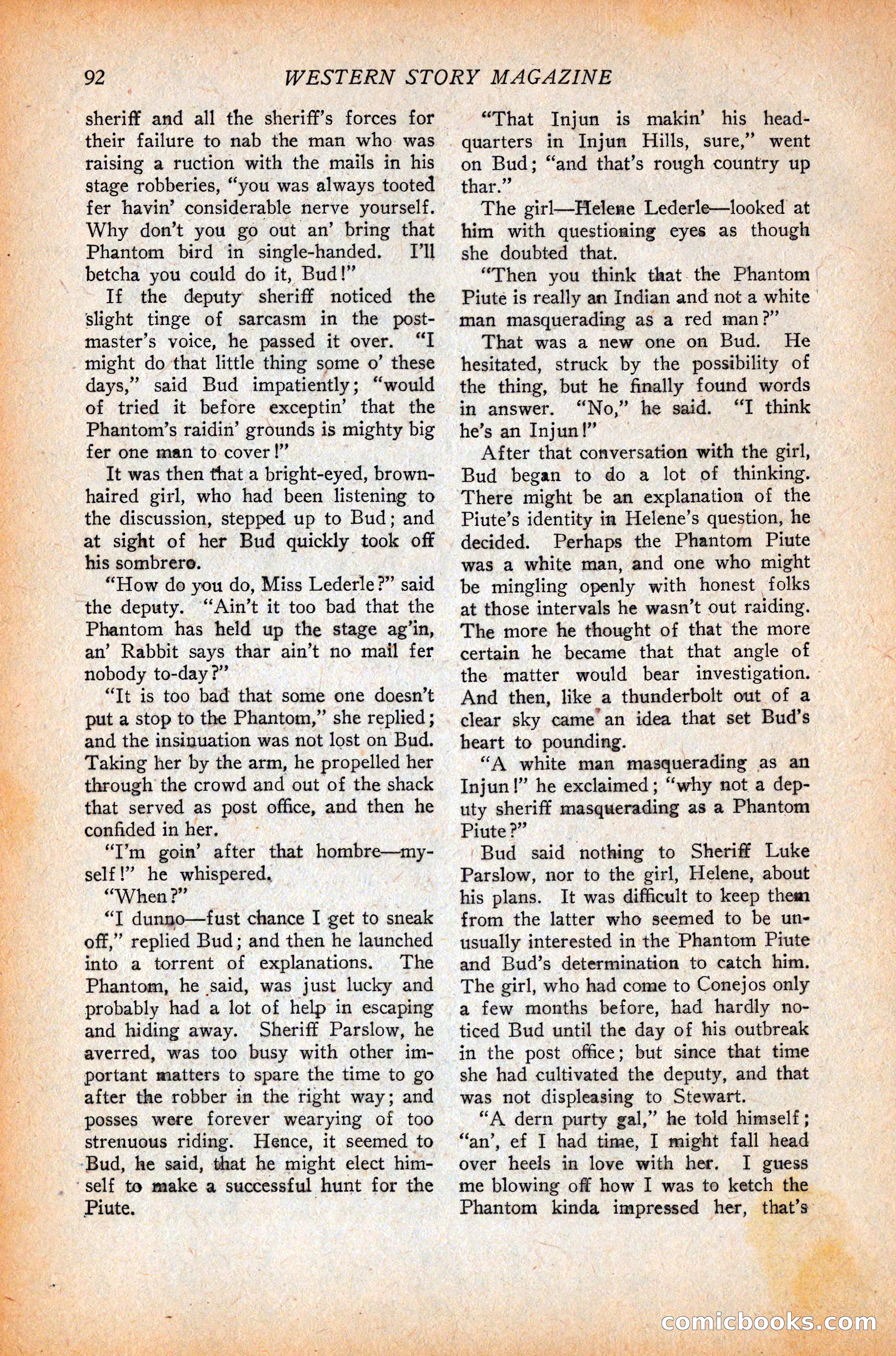 Western Story Magazine, October 9, 1926 — page 94 of 148