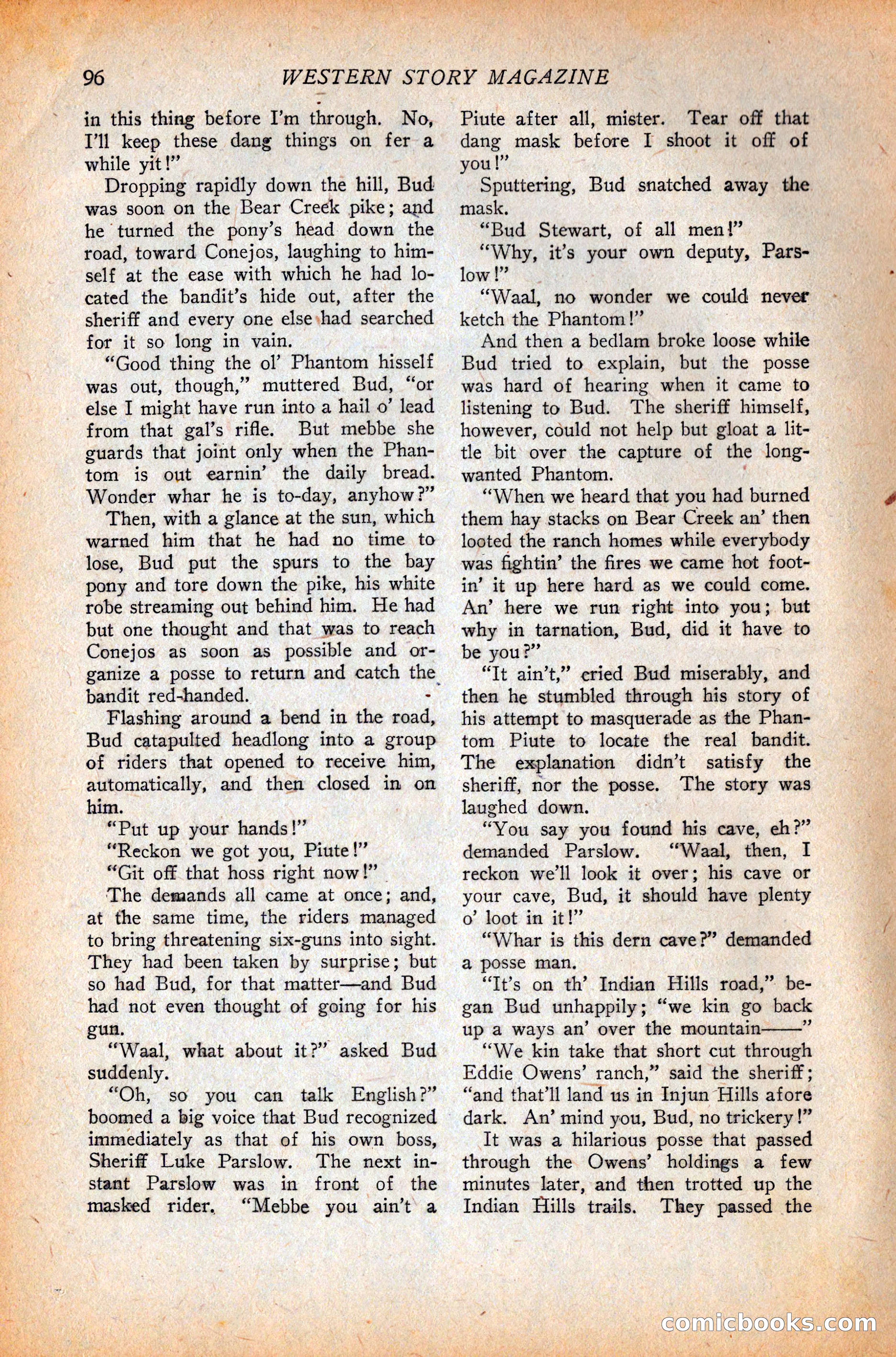 Western Story Magazine, October 9, 1926 — page 98 of 148