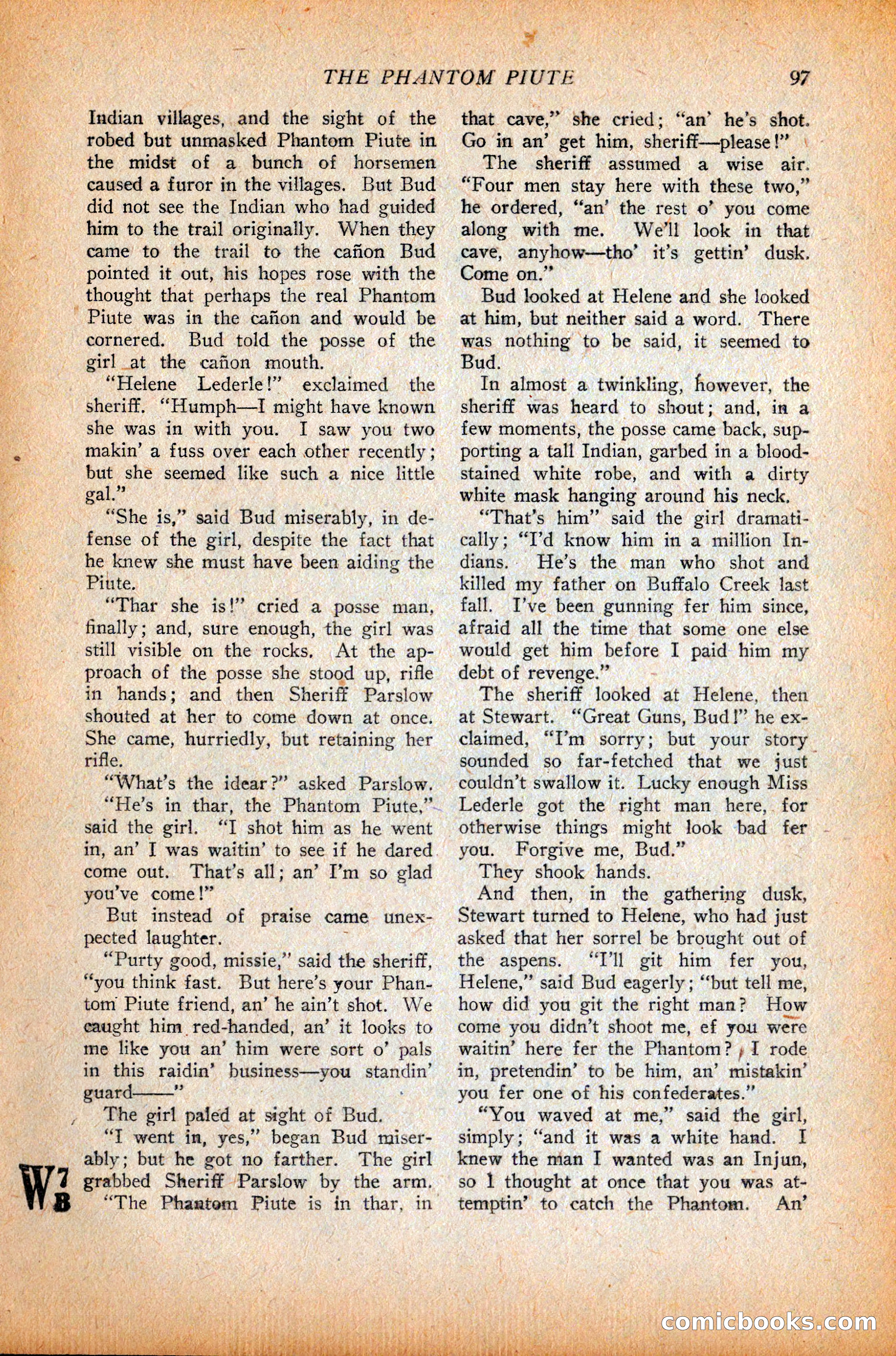 Western Story Magazine, October 9, 1926 — page 99 of 148