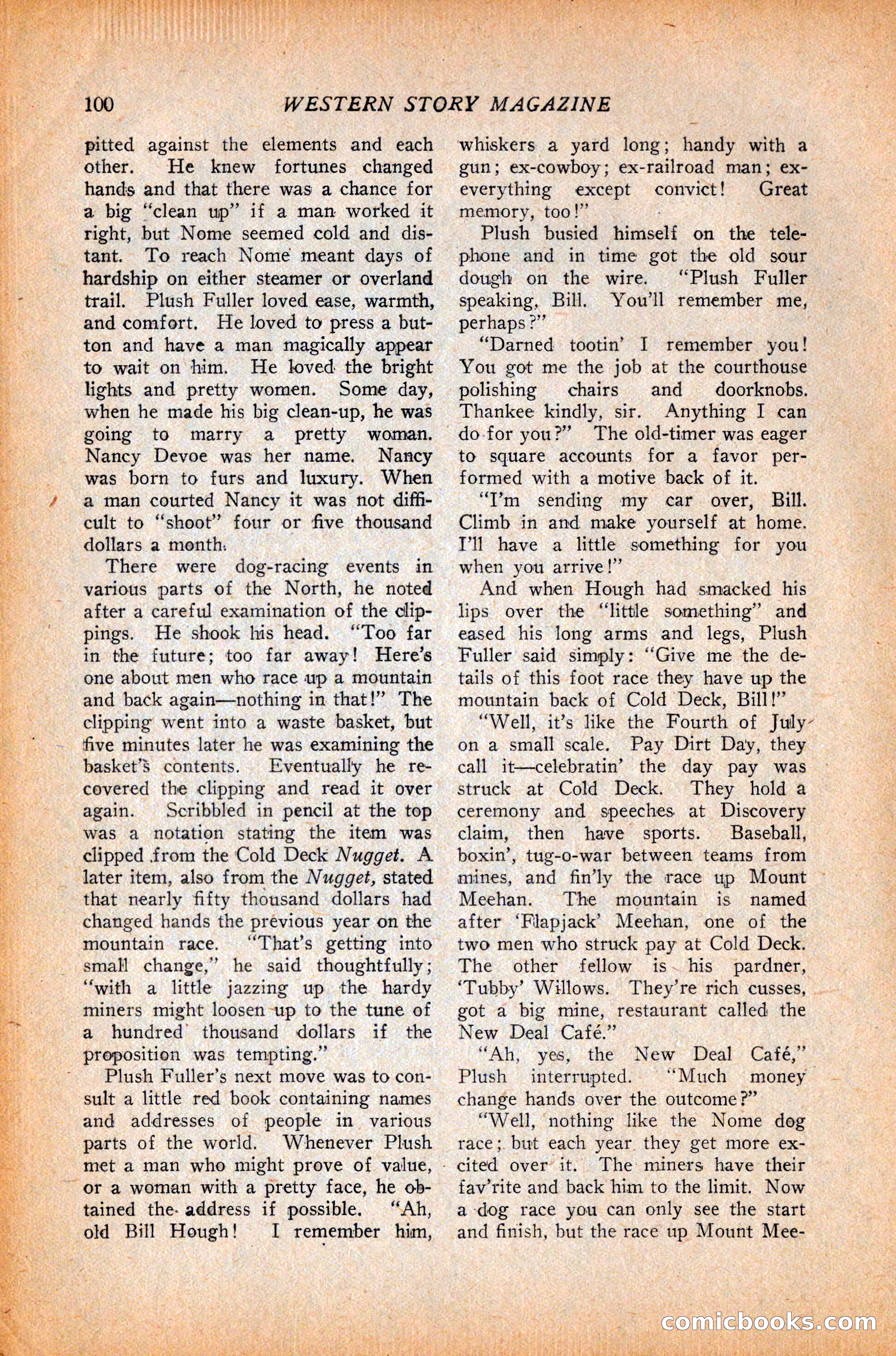 Western Story Magazine, October 9, 1926 — page 102 of 148