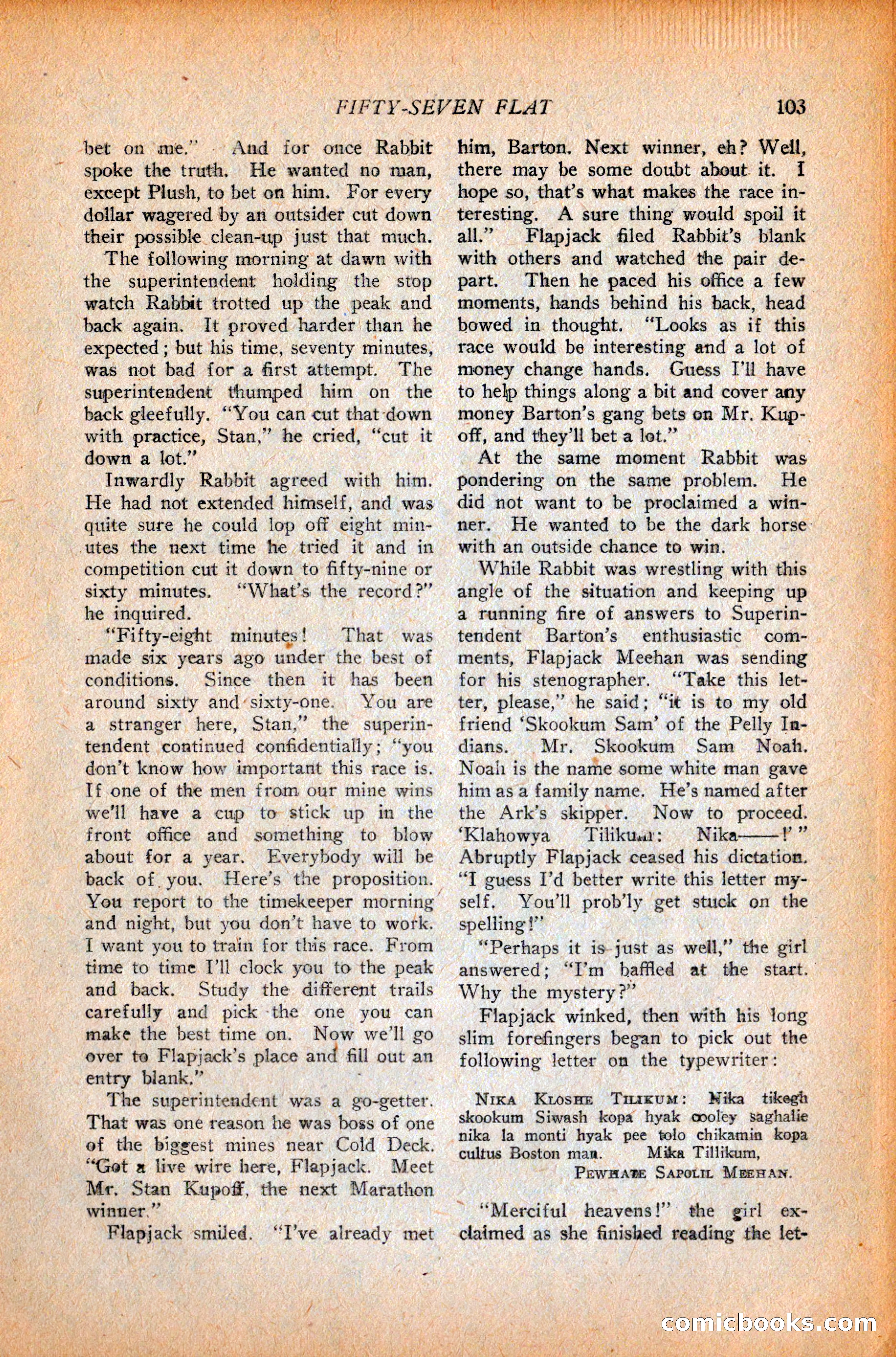 Western Story Magazine, October 9, 1926 — page 105 of 148