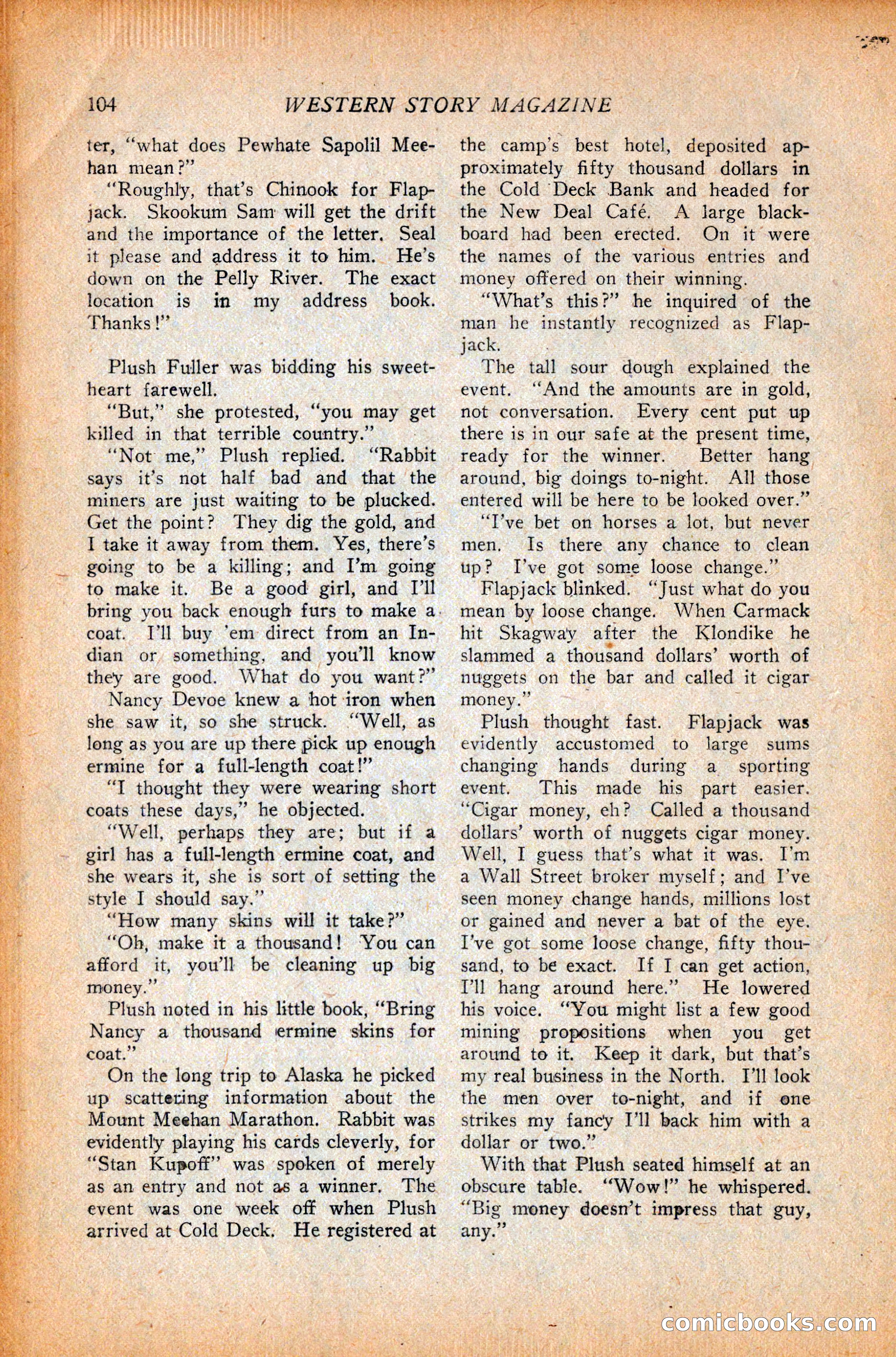 Western Story Magazine, October 9, 1926 — page 106 of 148