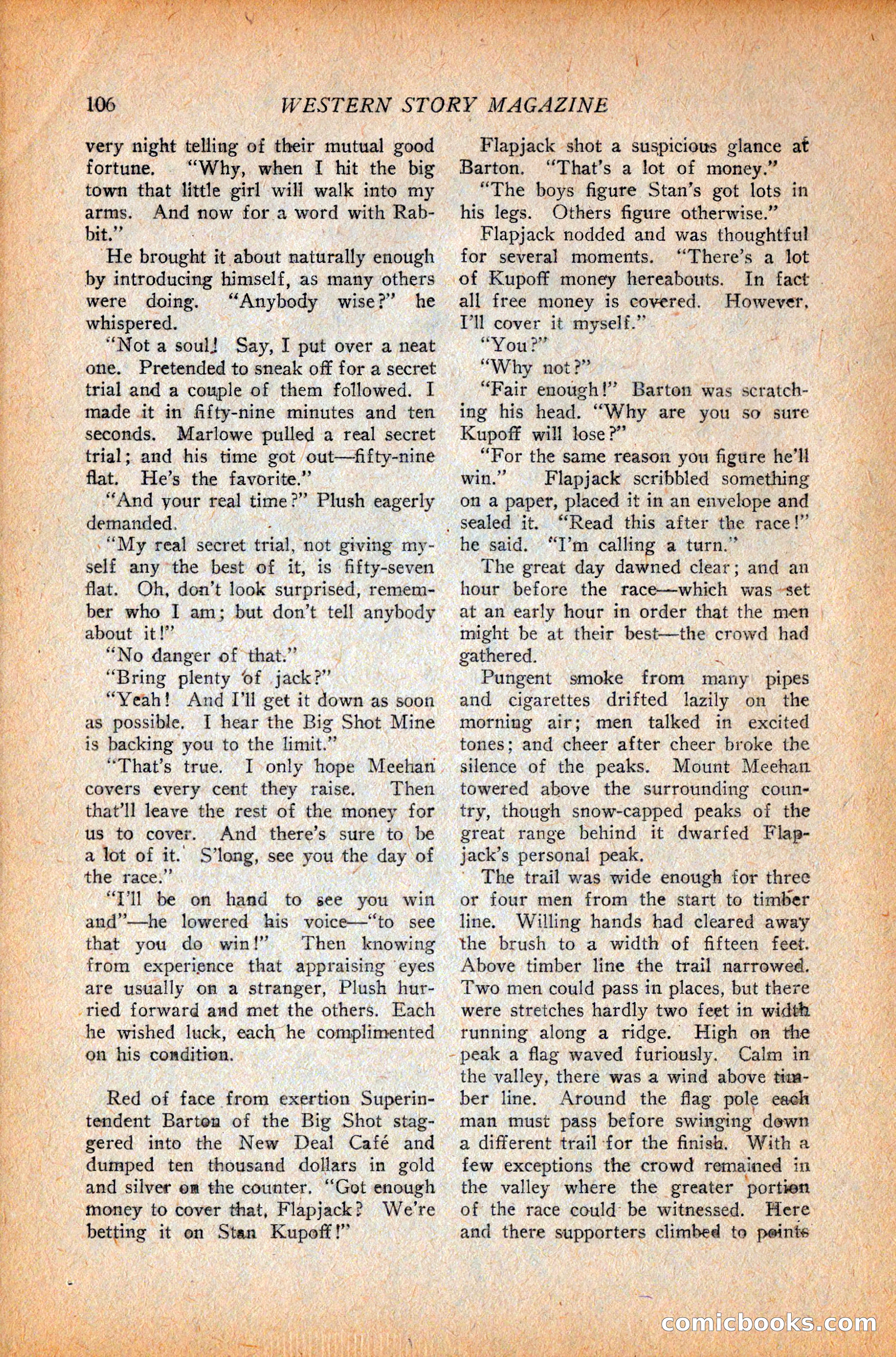 Western Story Magazine, October 9, 1926 — page 108 of 148