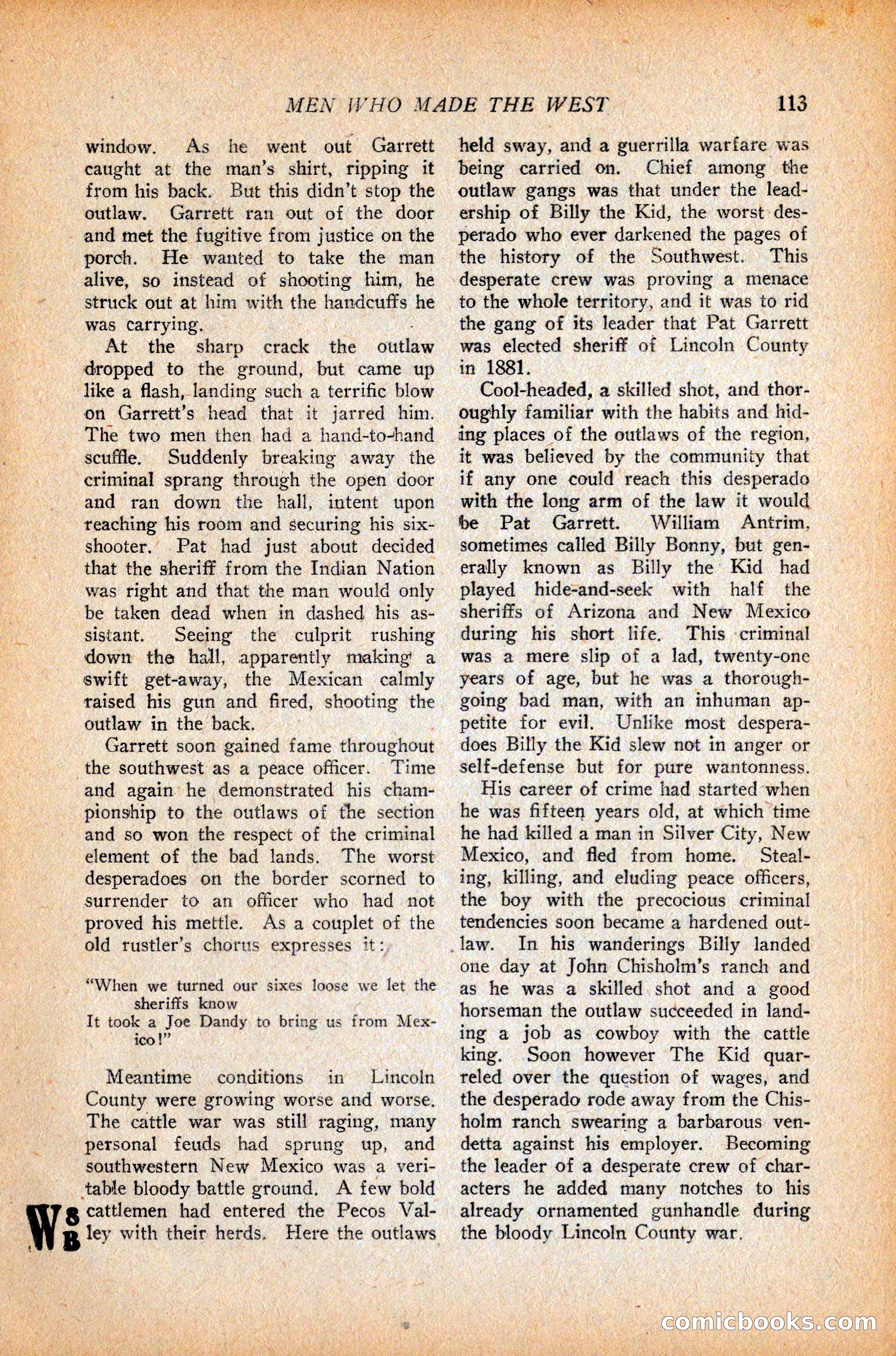 Western Story Magazine, October 9, 1926 — page 115 of 148