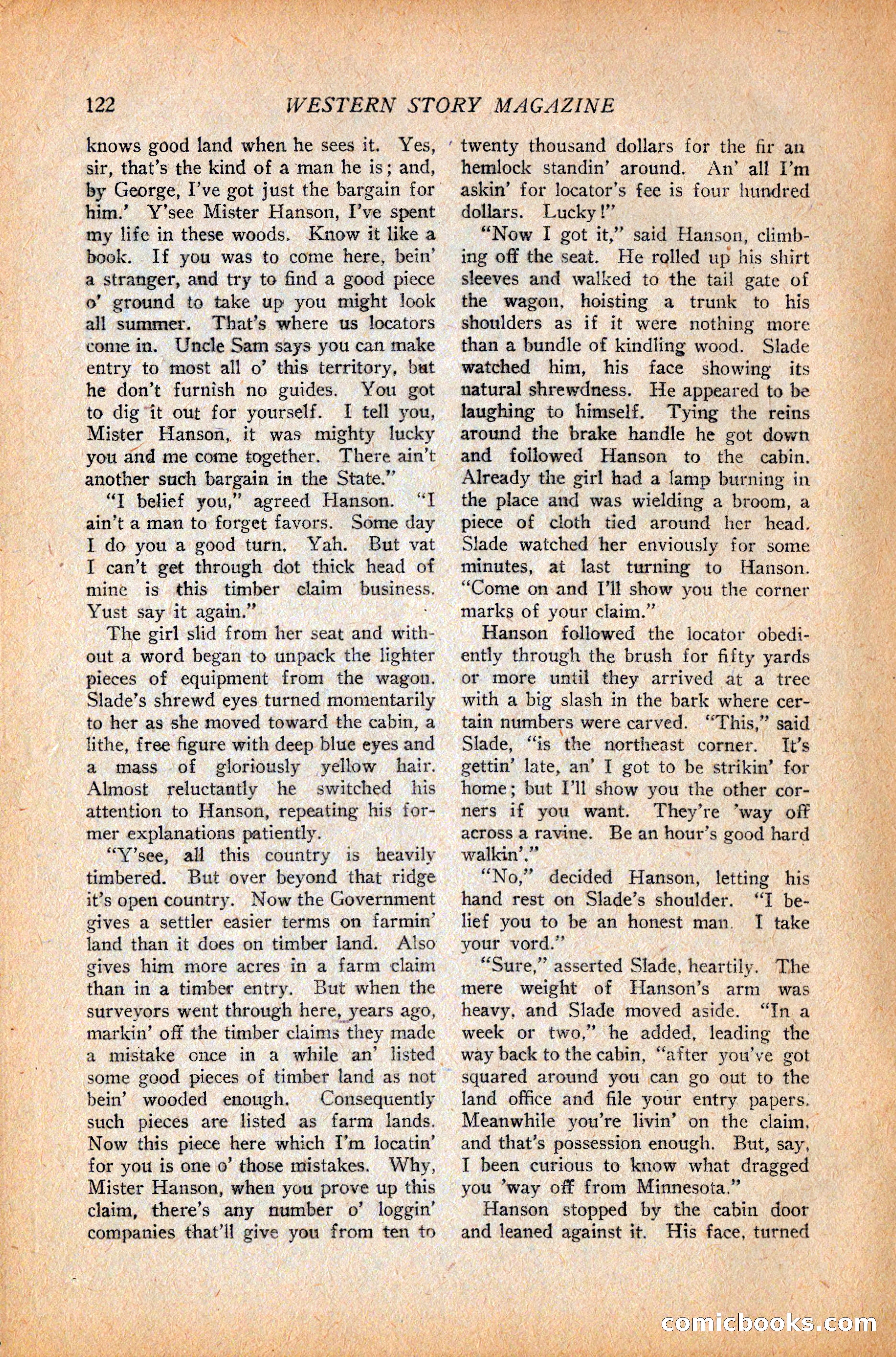 Western Story Magazine, October 9, 1926 — page 124 of 148