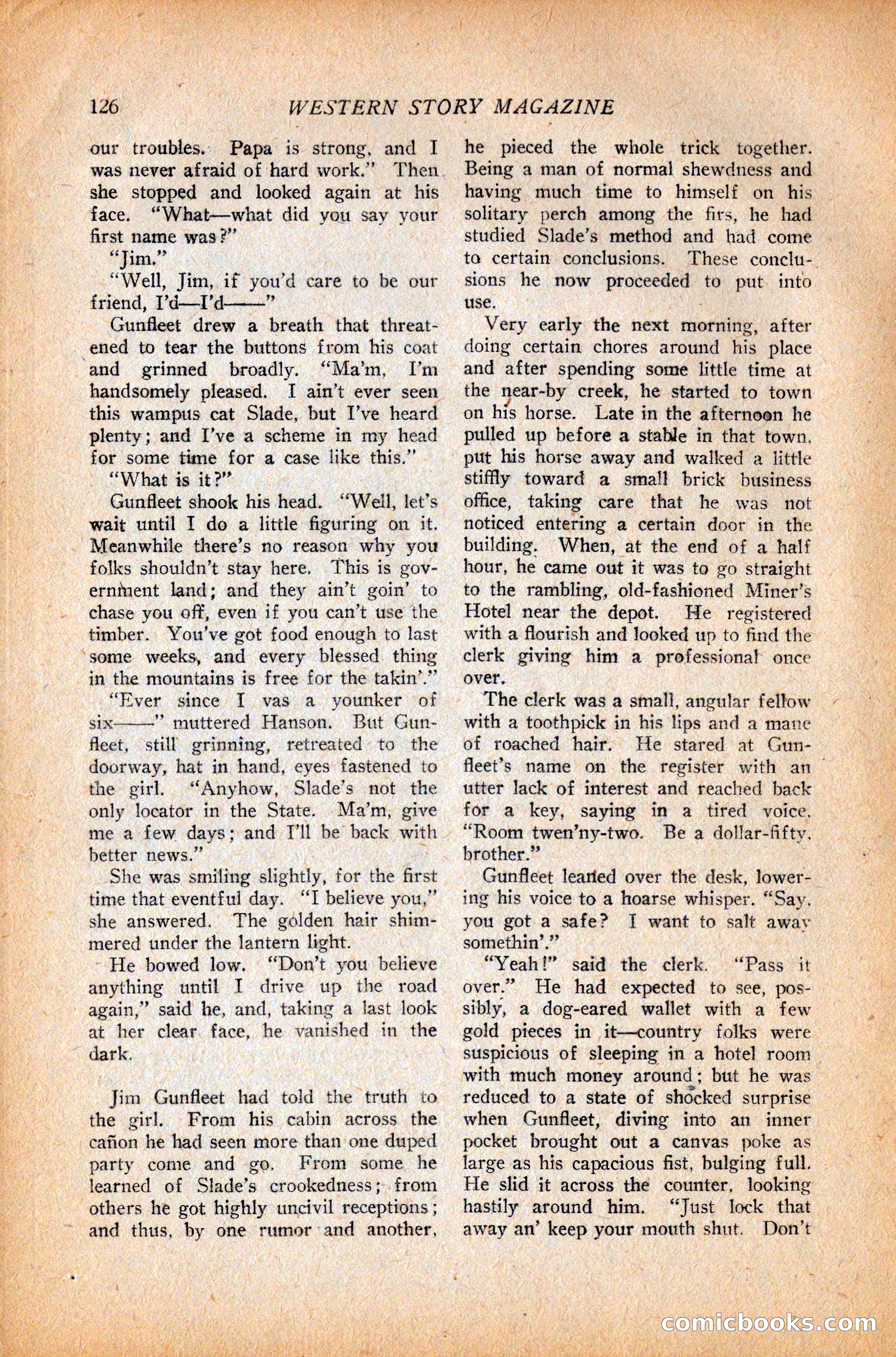 Western Story Magazine, October 9, 1926 — page 128 of 148