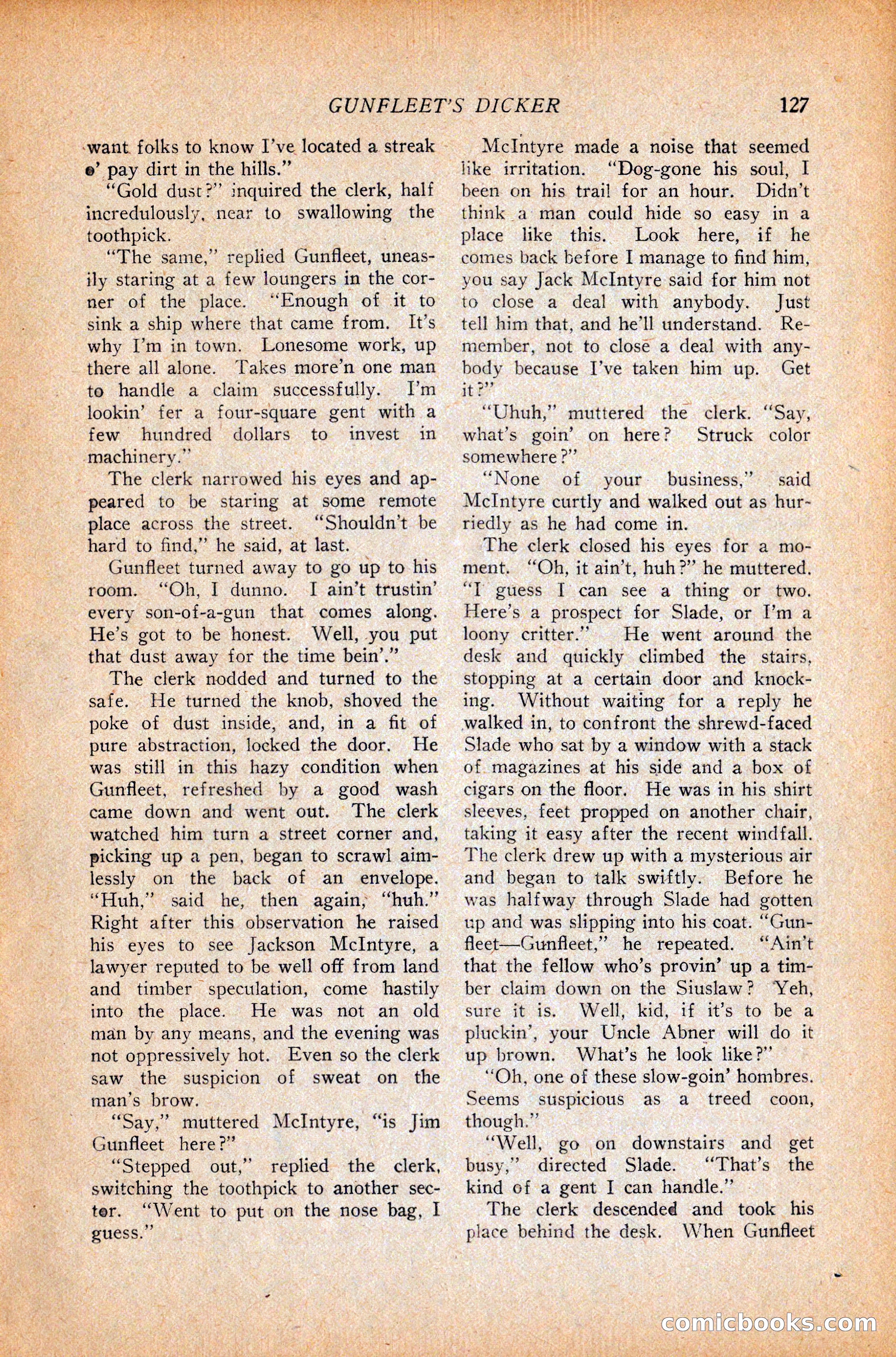 Western Story Magazine, October 9, 1926 — page 129 of 148