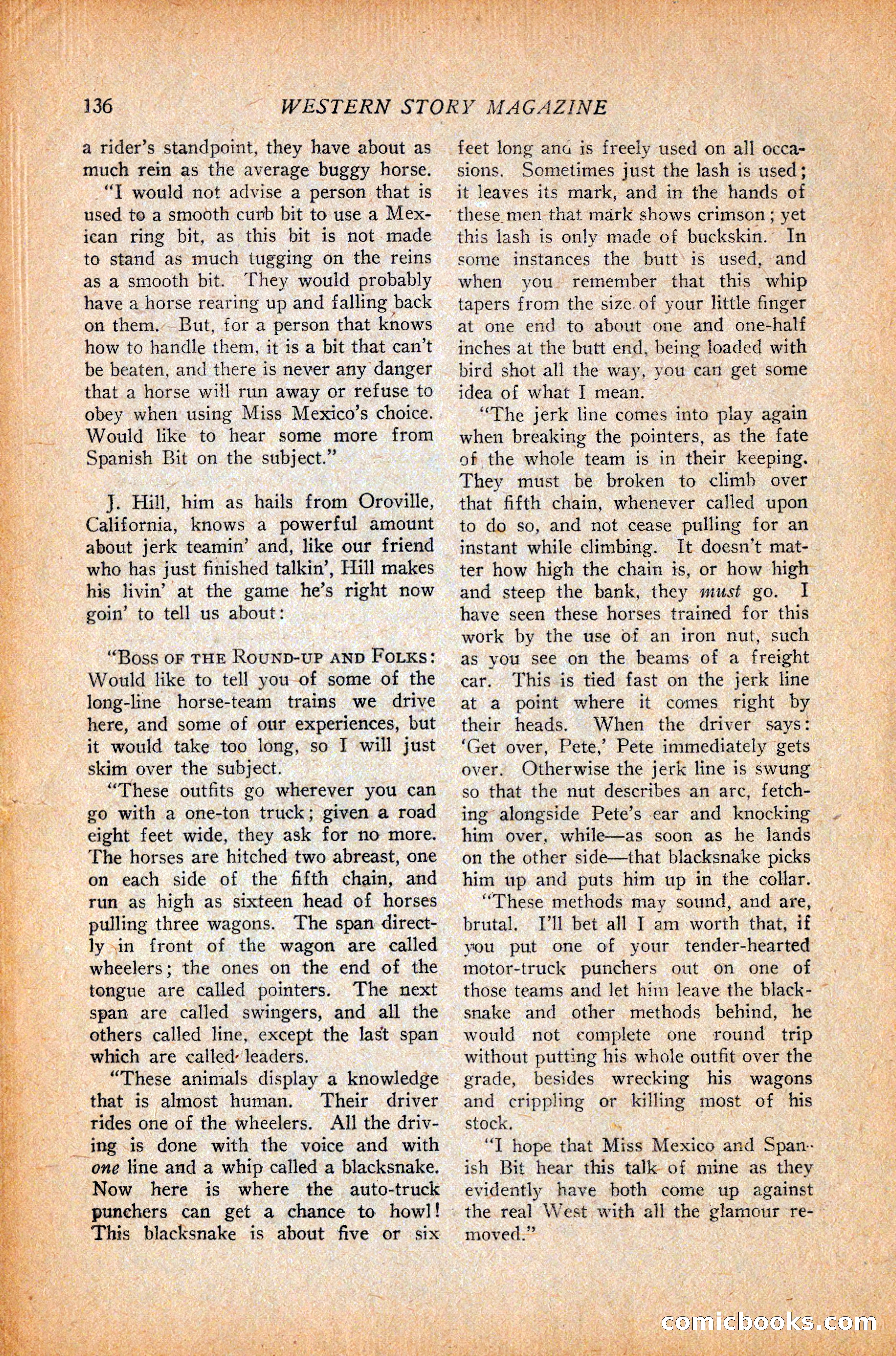 Western Story Magazine, October 9, 1926 — page 138 of 148