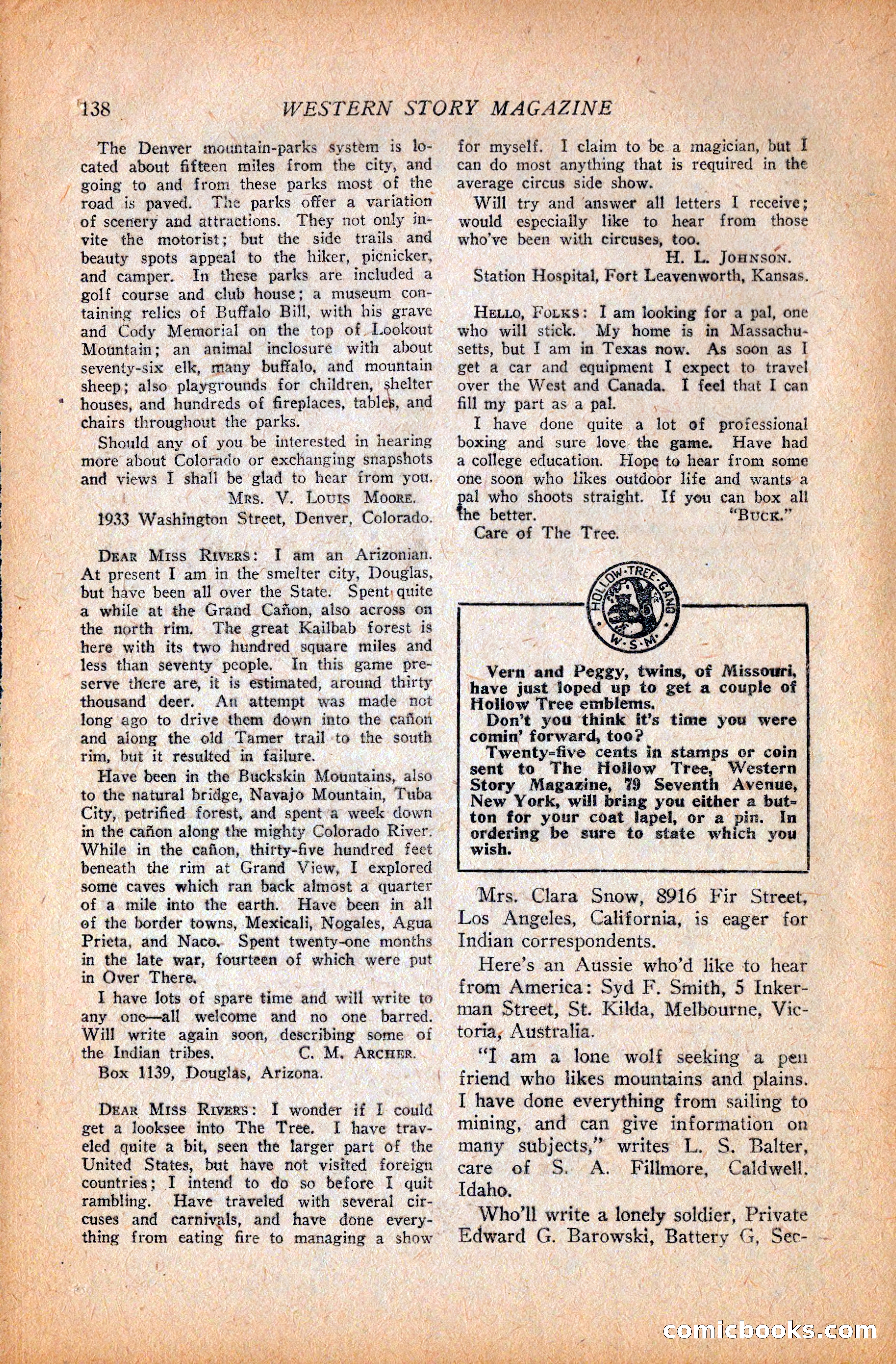 Western Story Magazine, October 9, 1926 — page 140 of 148