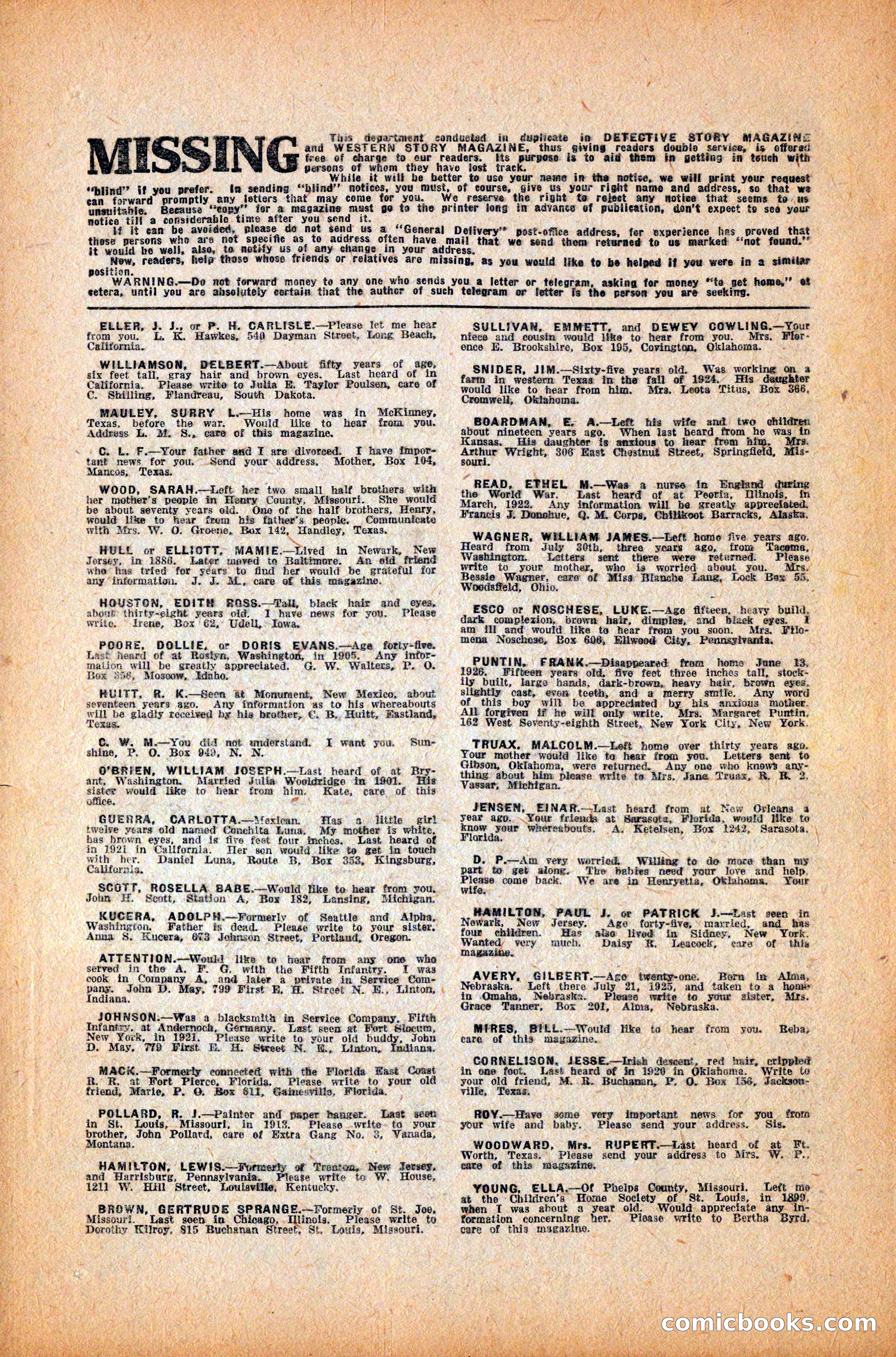 Western Story Magazine, October 9, 1926 — page 144 of 148