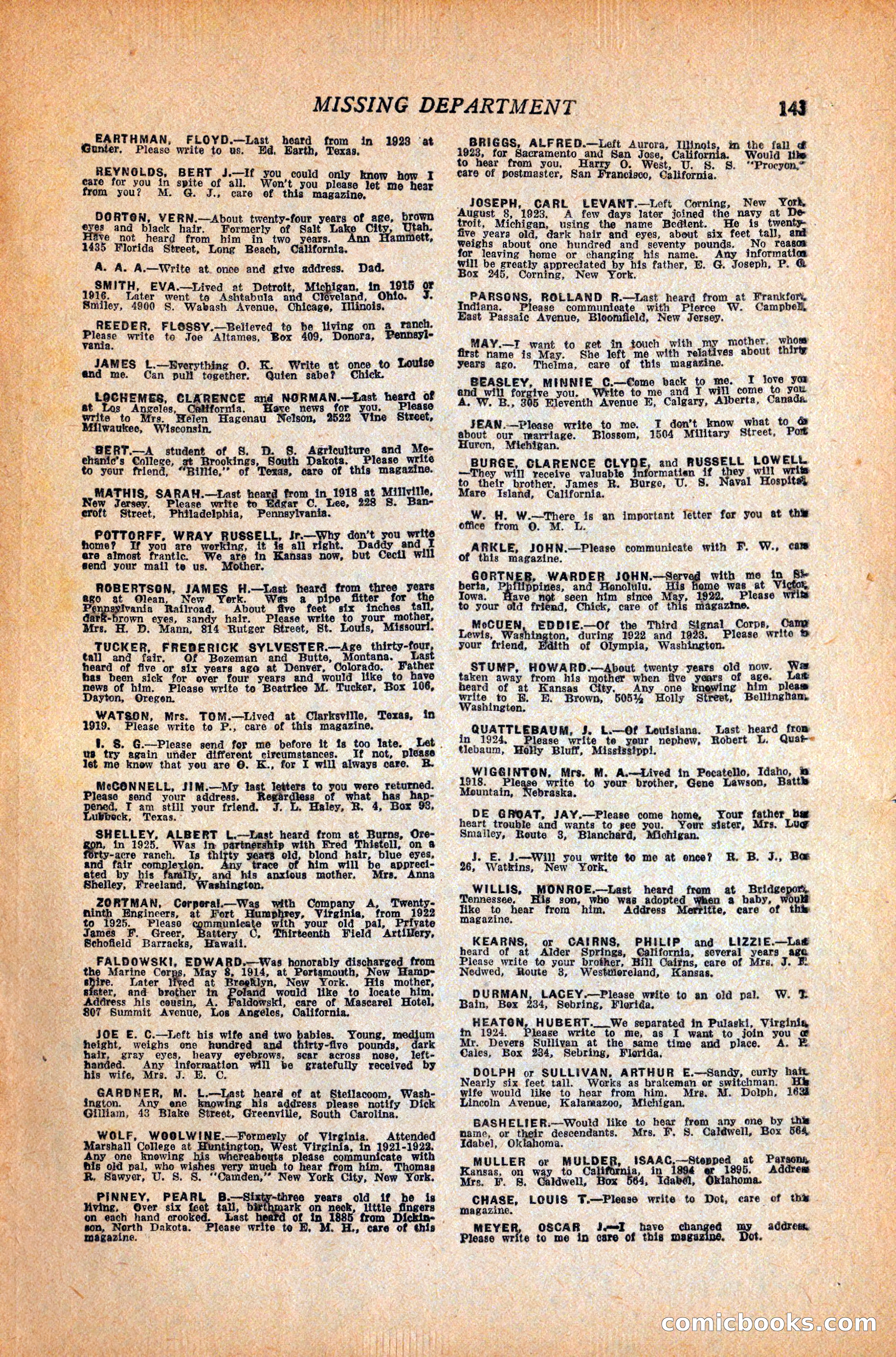 Western Story Magazine, October 9, 1926 — page 145 of 148