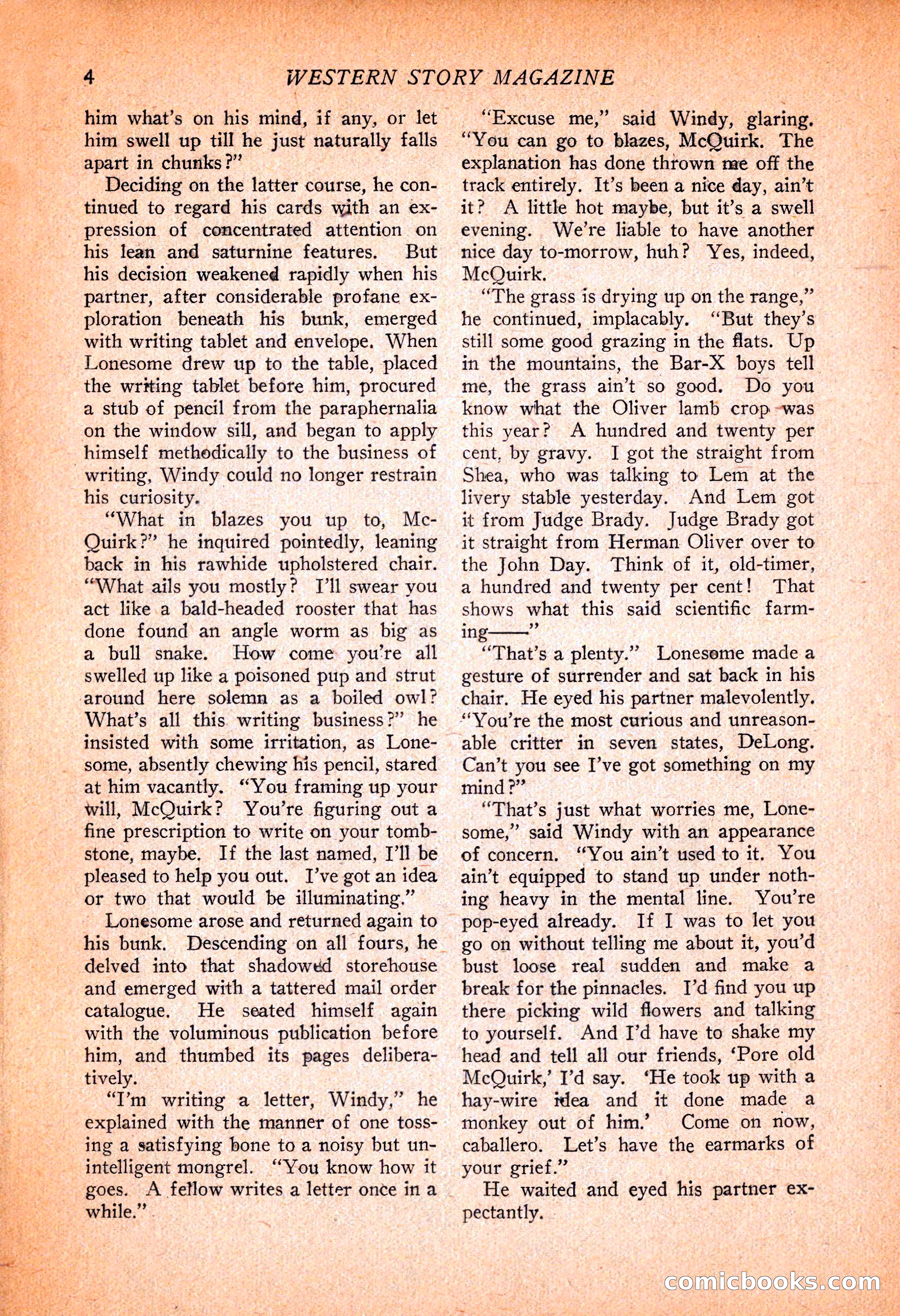 Western Story Magazine, November 13, 1926 — page 6 of 149