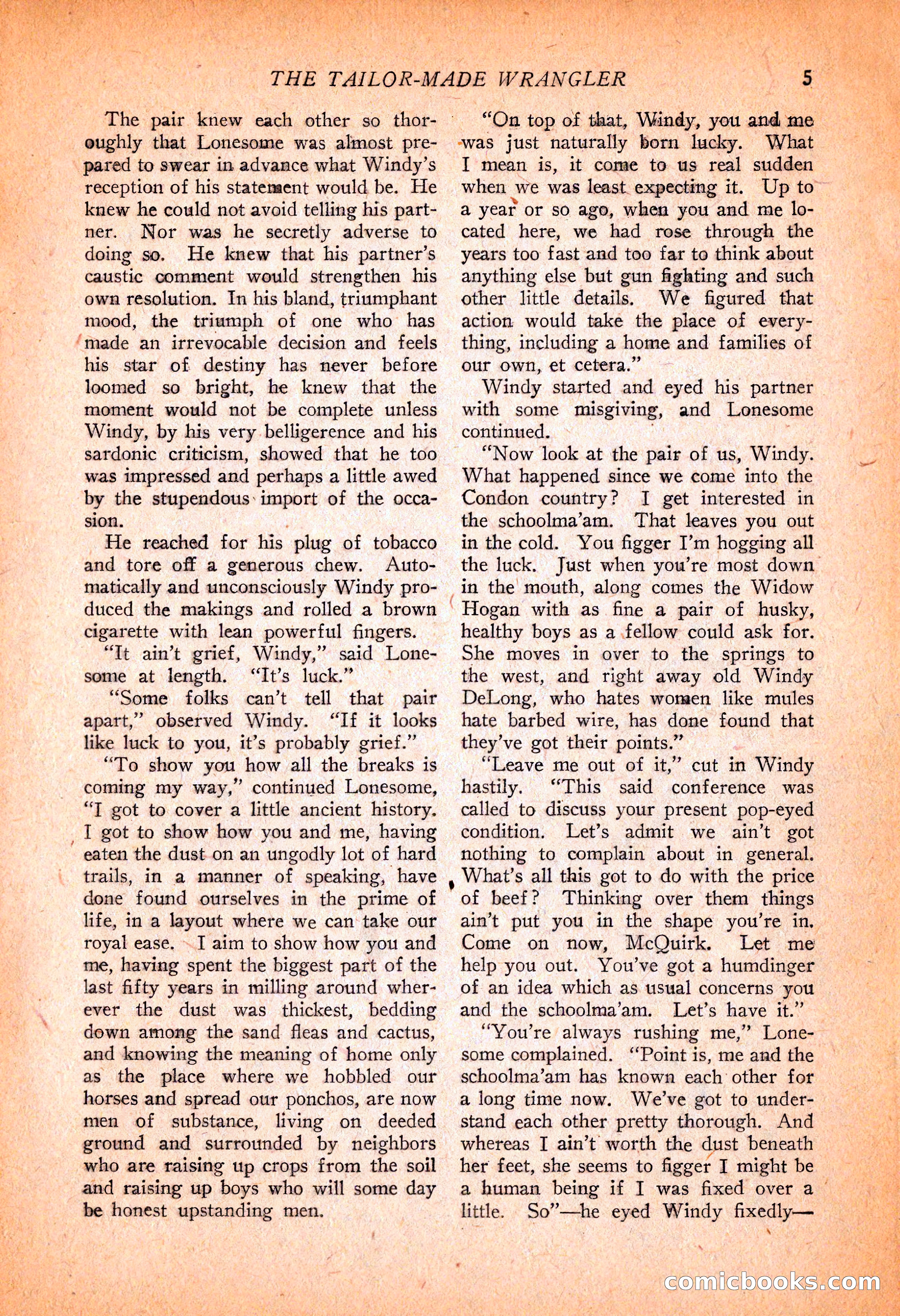 Western Story Magazine, November 13, 1926 — page 7 of 149