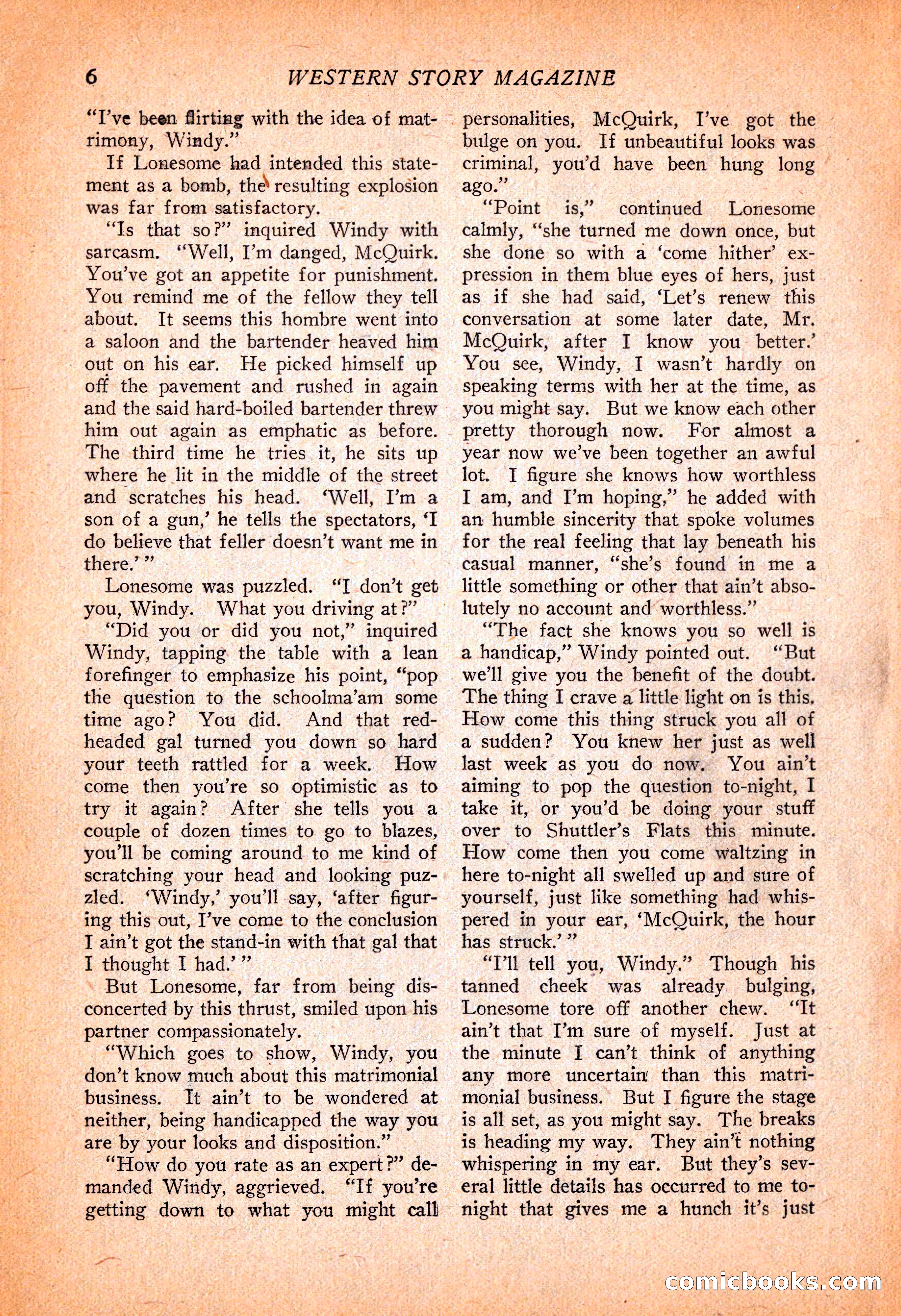 Western Story Magazine, November 13, 1926 — page 8 of 149