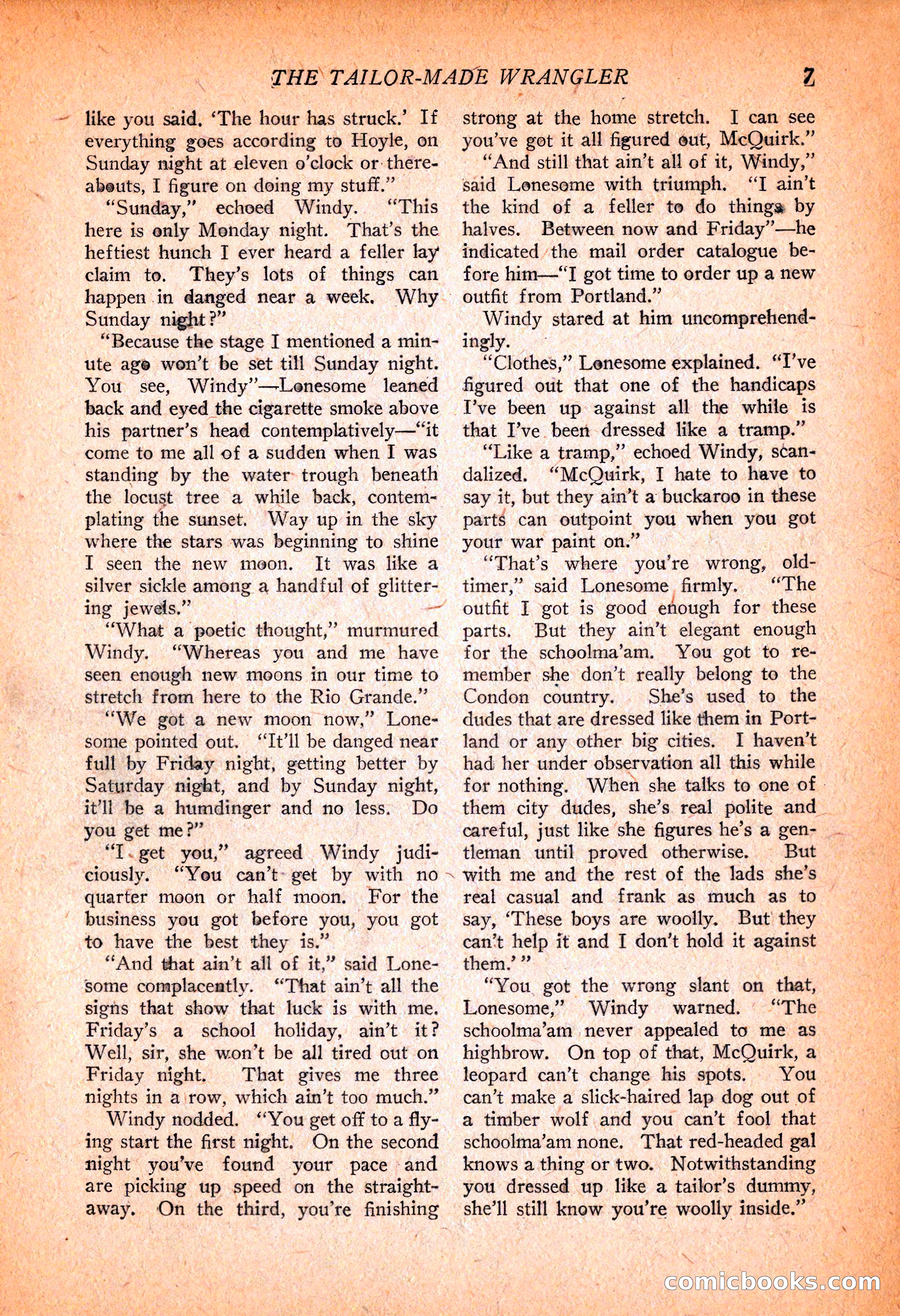 Western Story Magazine, November 13, 1926 — page 9 of 149