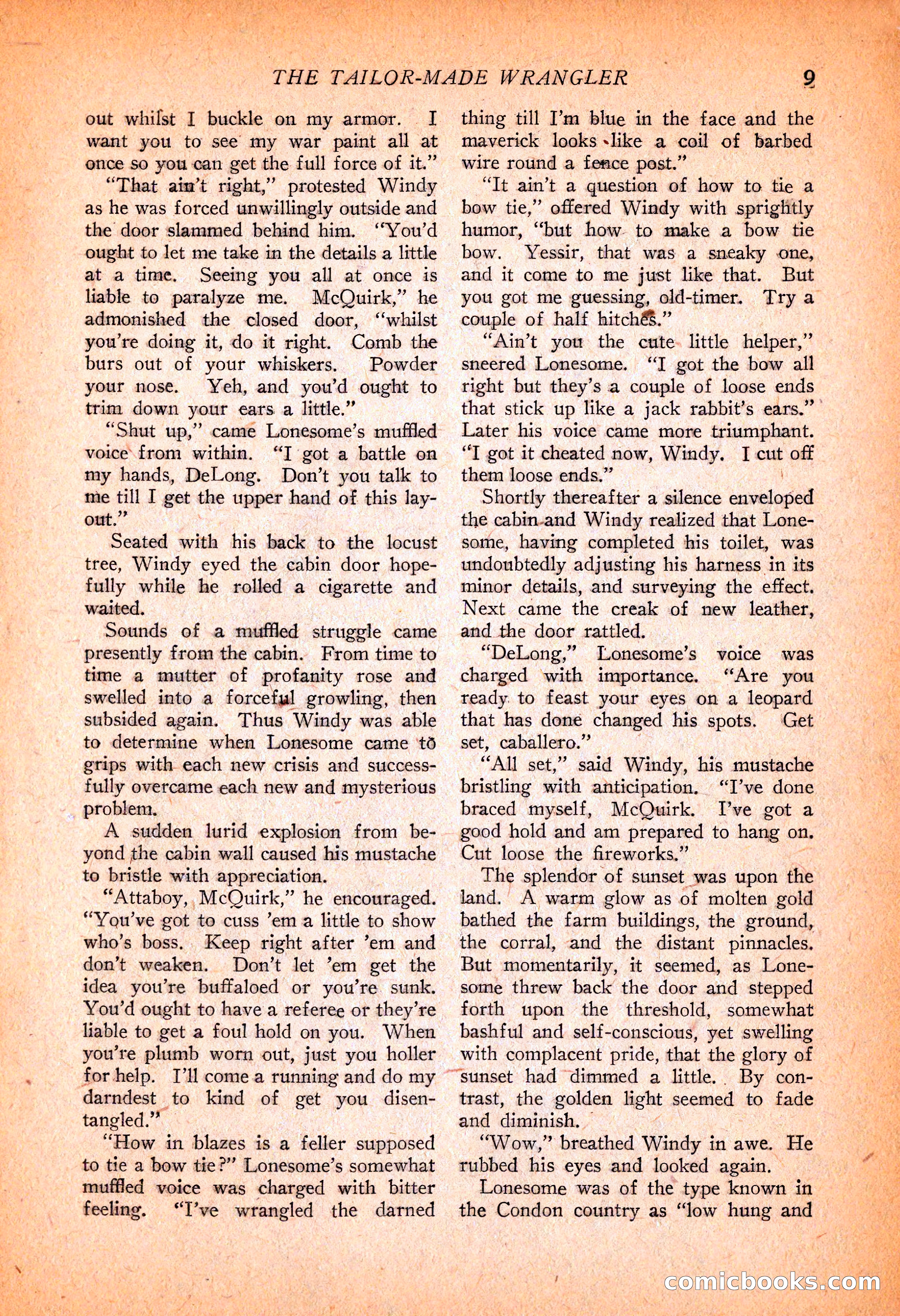 Western Story Magazine, November 13, 1926 — page 11 of 149