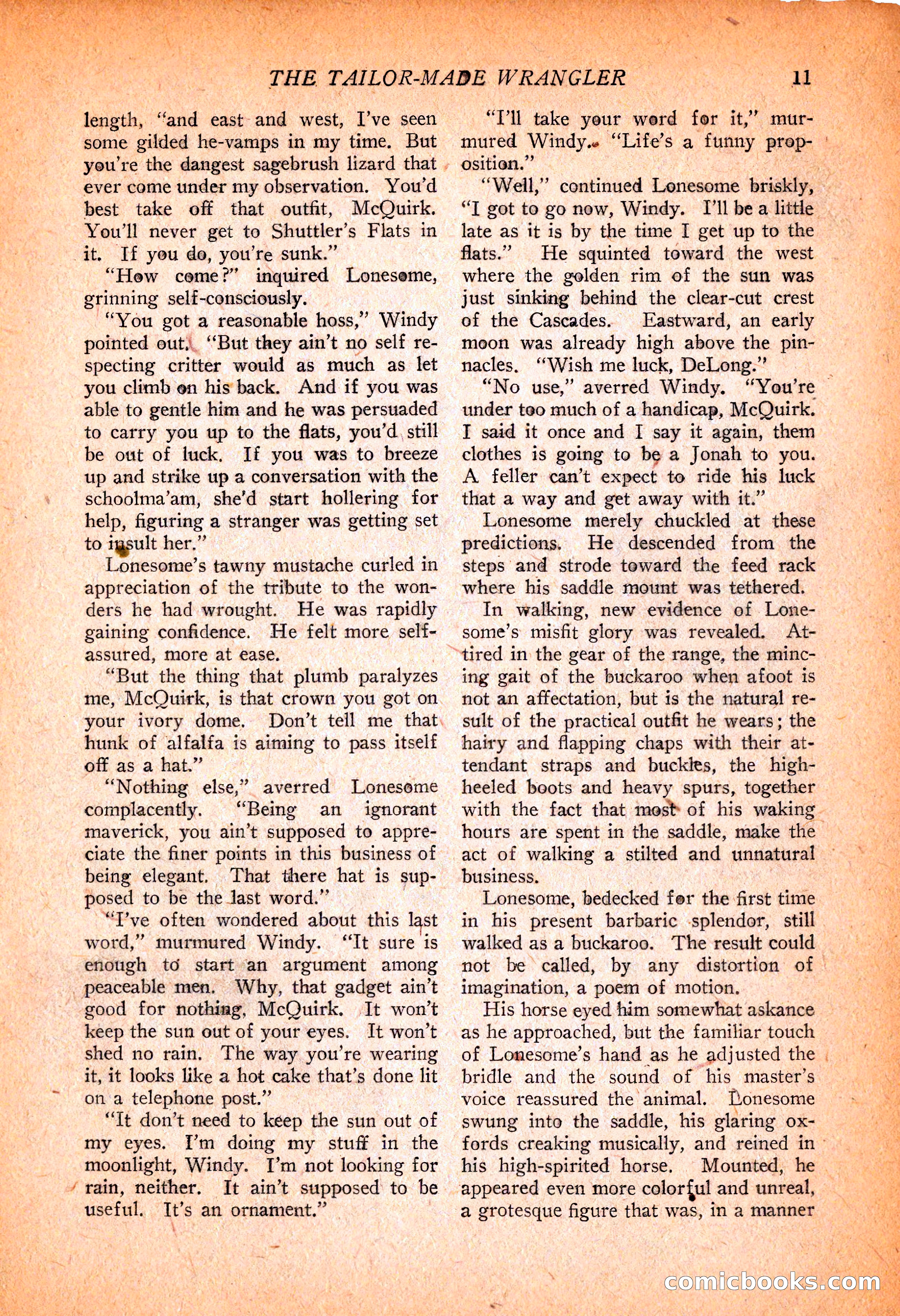 Western Story Magazine, November 13, 1926 — page 13 of 149